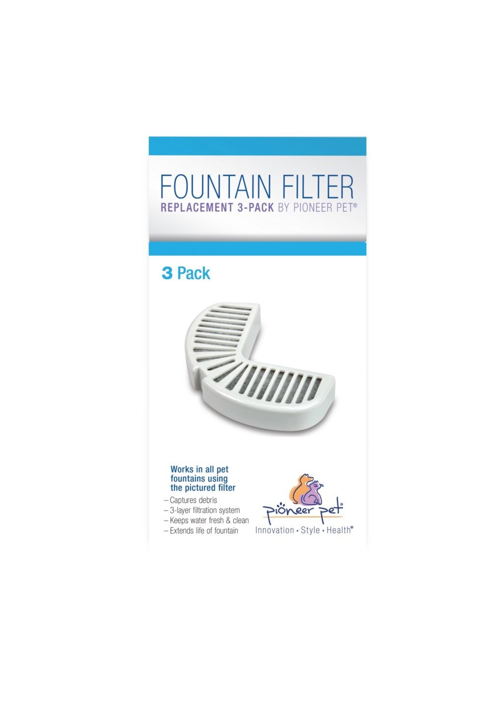 Pioneer Pet Pioneer Pet Fountain Filter 3pack
