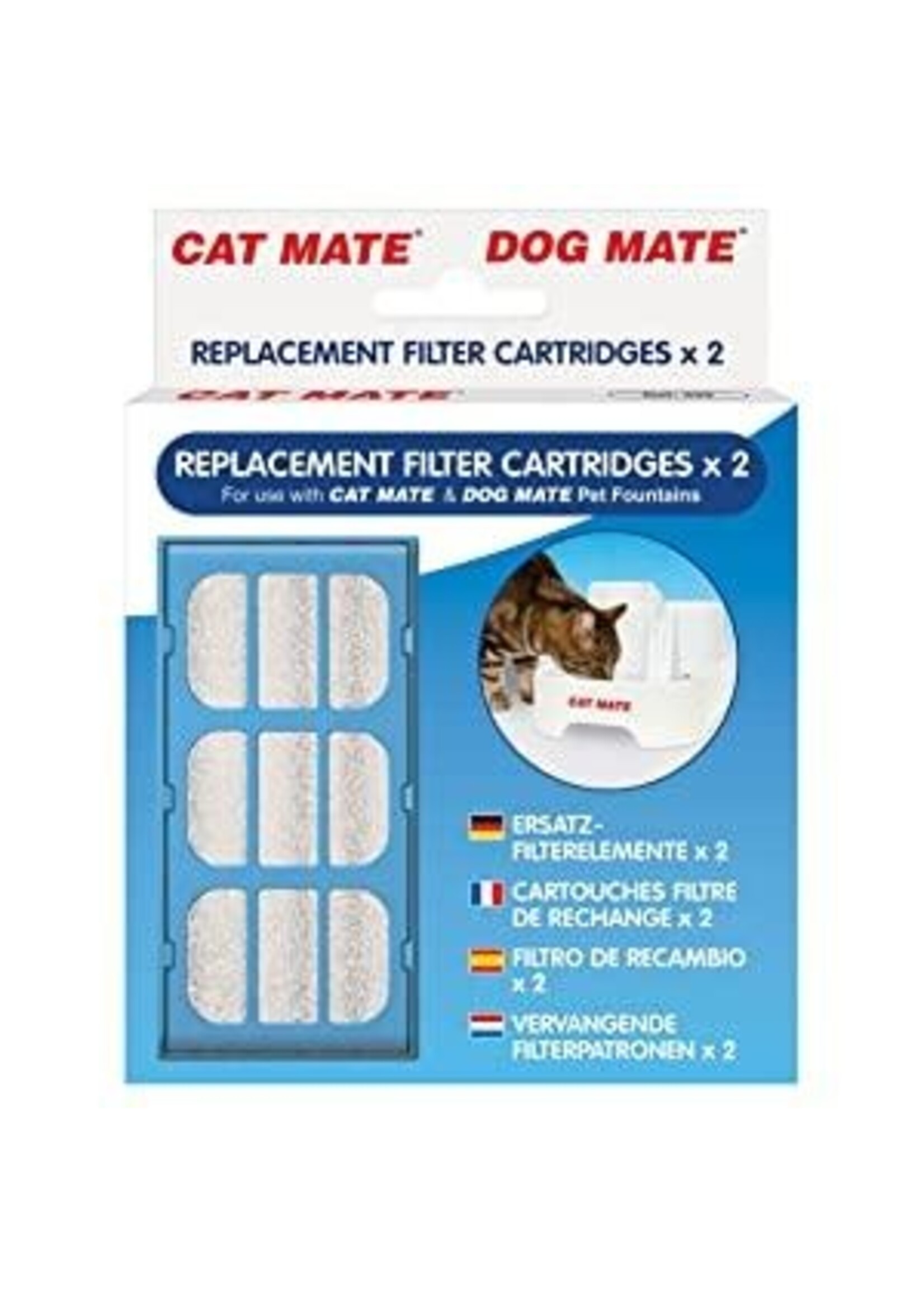 PetMate Cat Mate Replacement Filter Cartridges 2pack