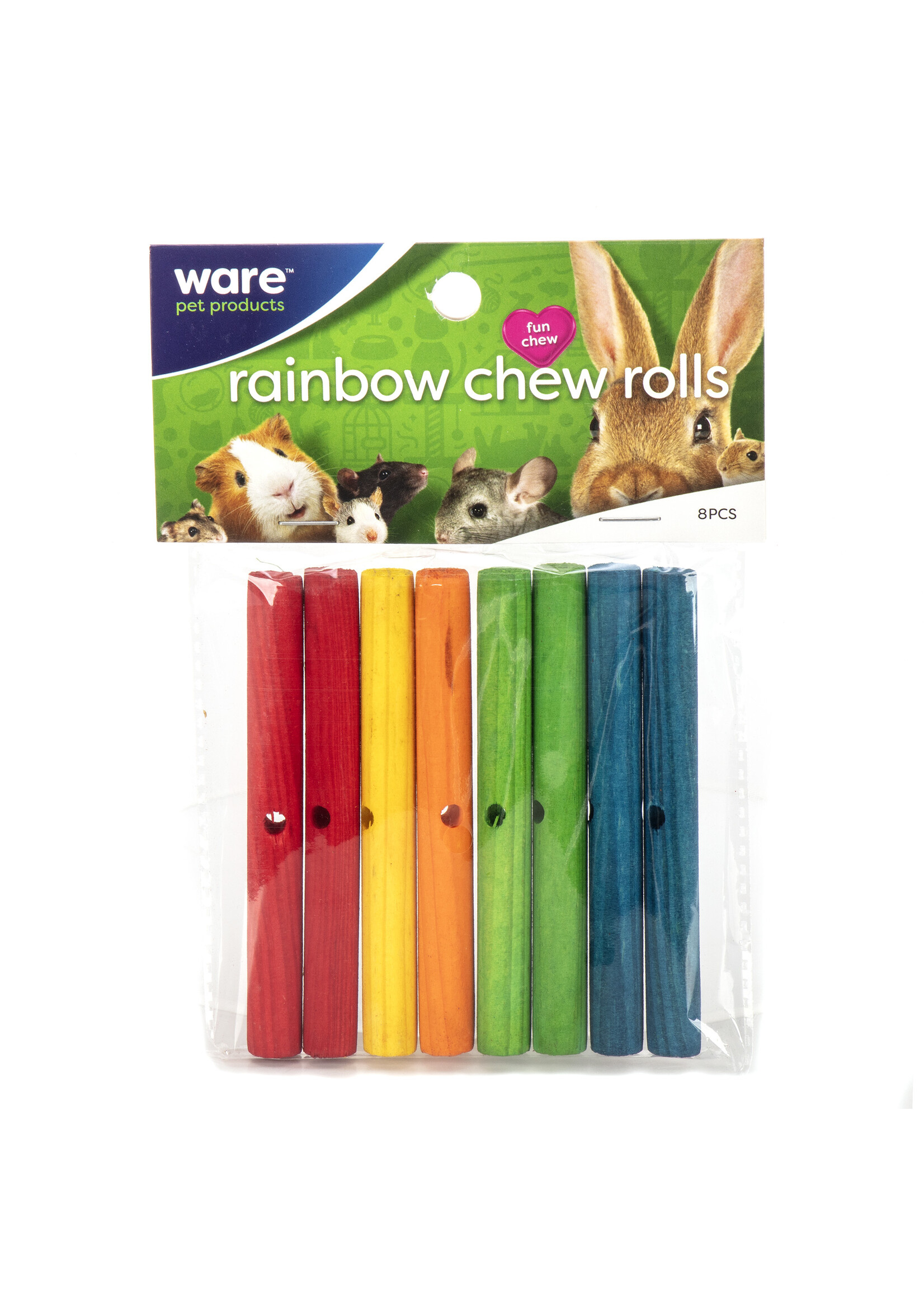 Ware Pet Products Ware Rainbow Chew Rolls 8pc