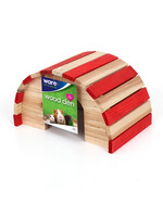 Ware Pet Products Ware Wood Den Red/White Large