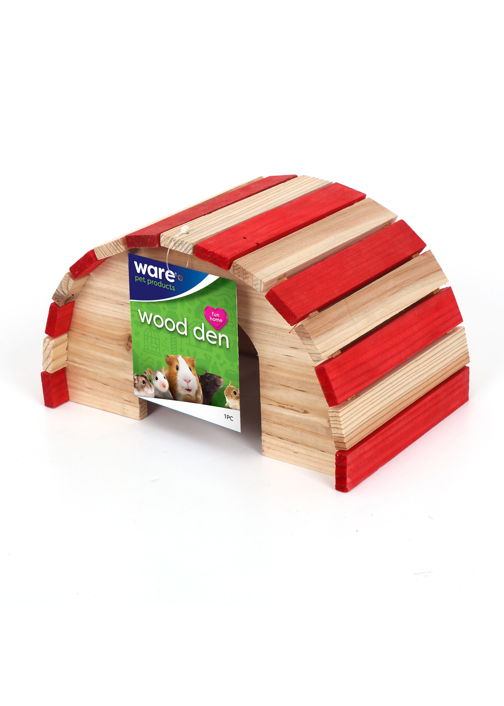 Ware Pet Products Ware Wood Den Red/White Large