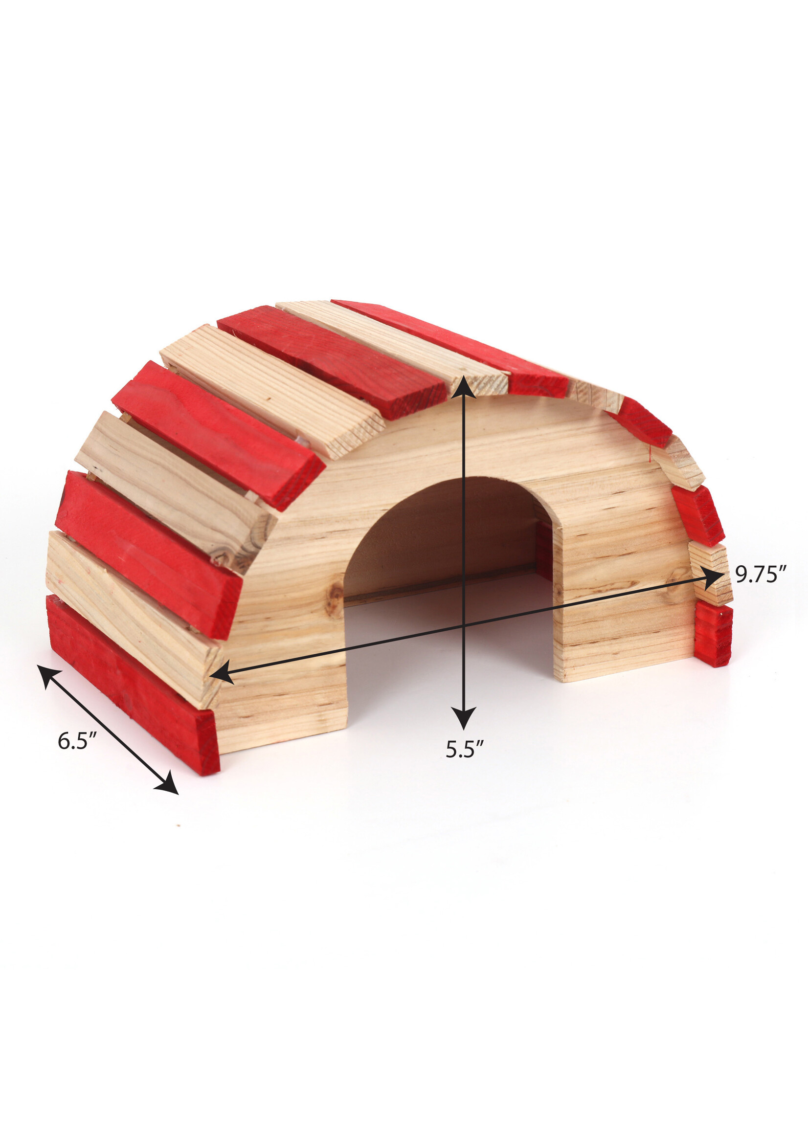 Ware Pet Products Ware Wood Den Red/White Large