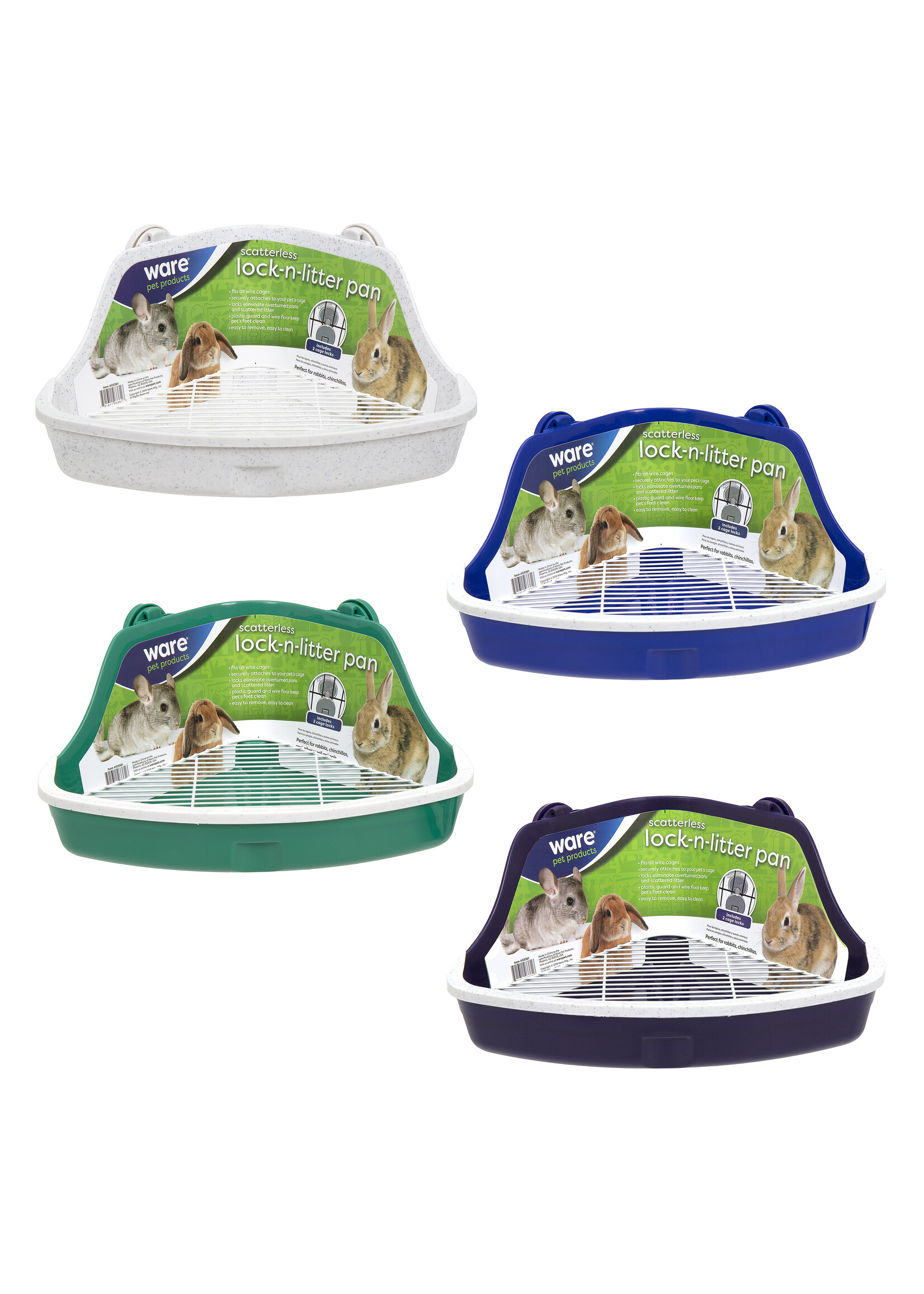 Ware Pet Products Ware Litter Pan Scatterless Assorted