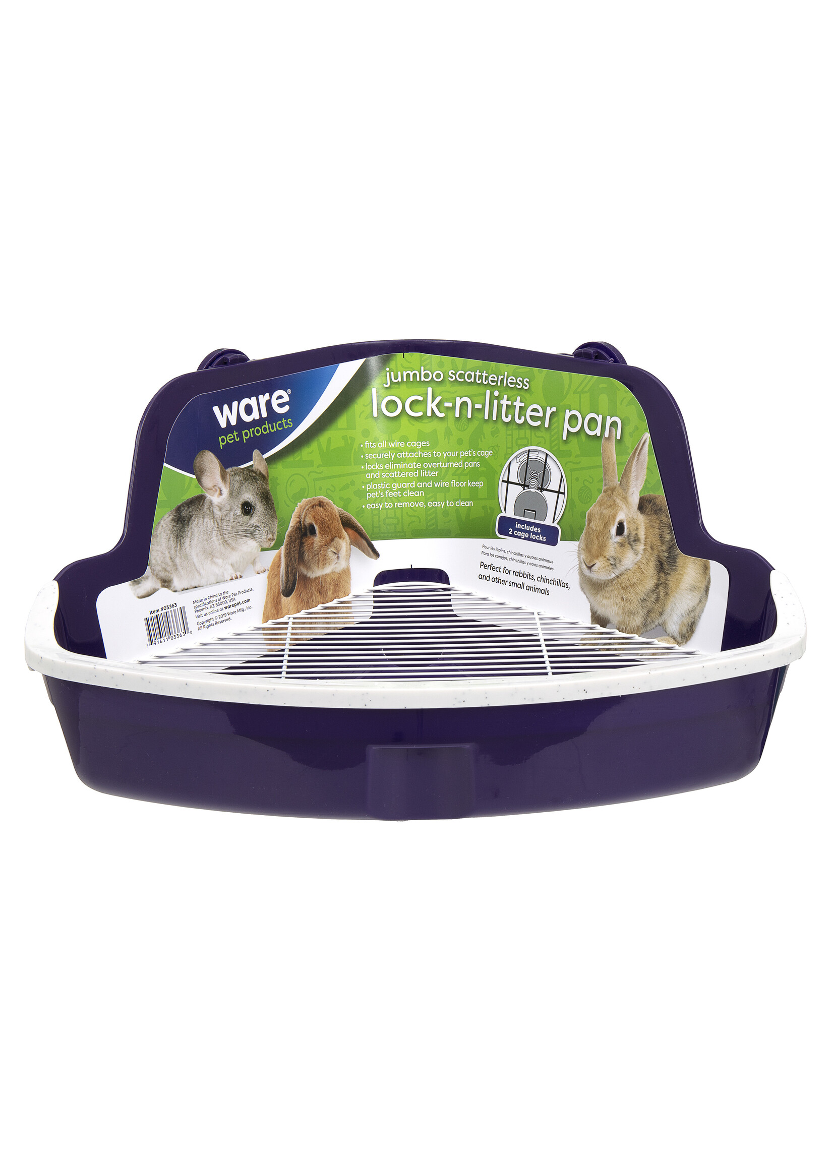 Ware Pet Products Ware Litter Pan Scatterless Assorted