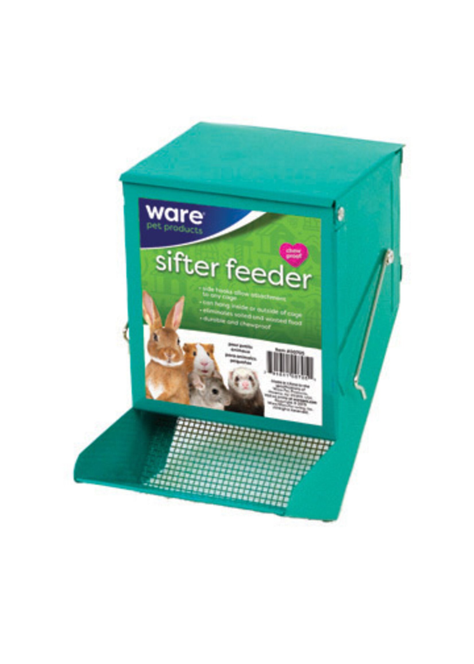 Ware Pet Products Ware Sifter Feeder & Lid 5 x 6 x 7in