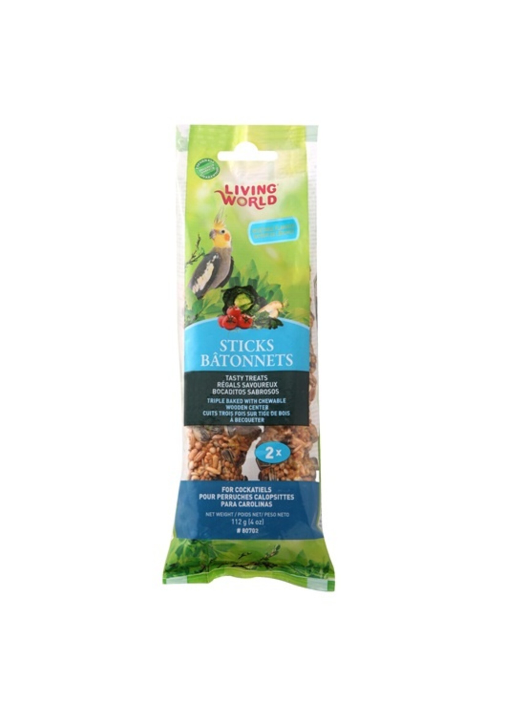 Living World Living World Cockatiel Sticks 2pack 4oz