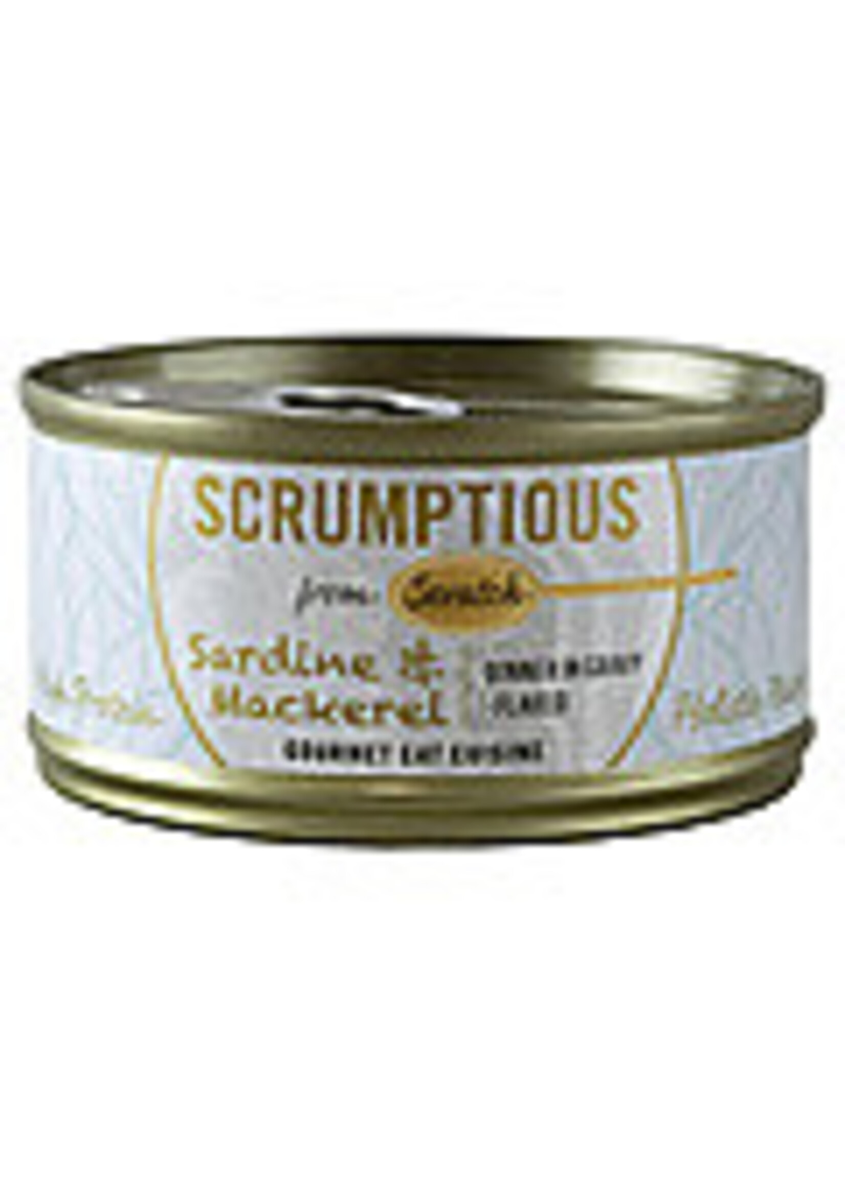 Scrumptious Scrumptious Cat Dinner in Gravy Flaked 2.8oz Sardines & Mackeral