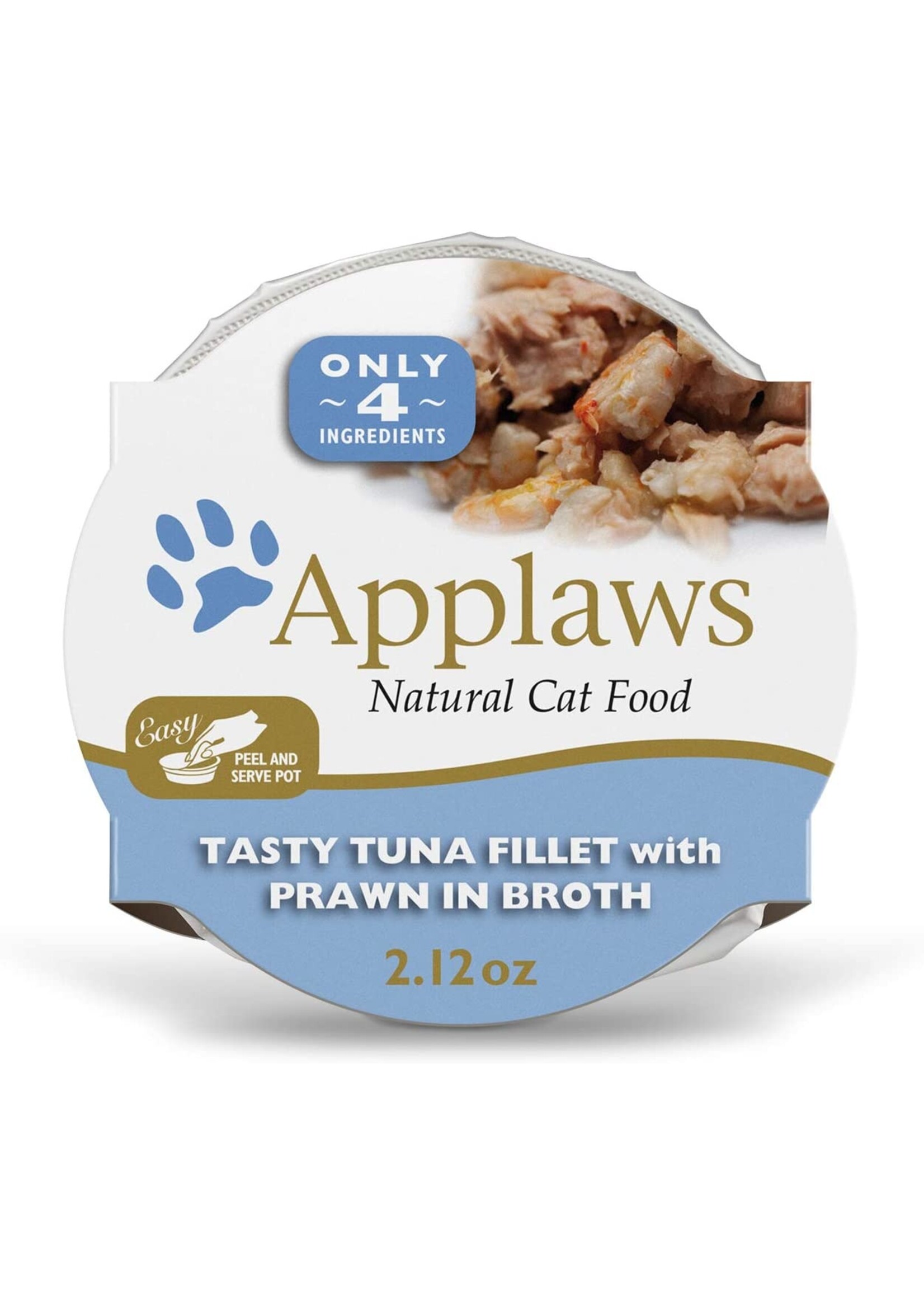 Applaws Applaws Cat Pots Tuna Fillet w/ Shrimp in Broth 60g Single