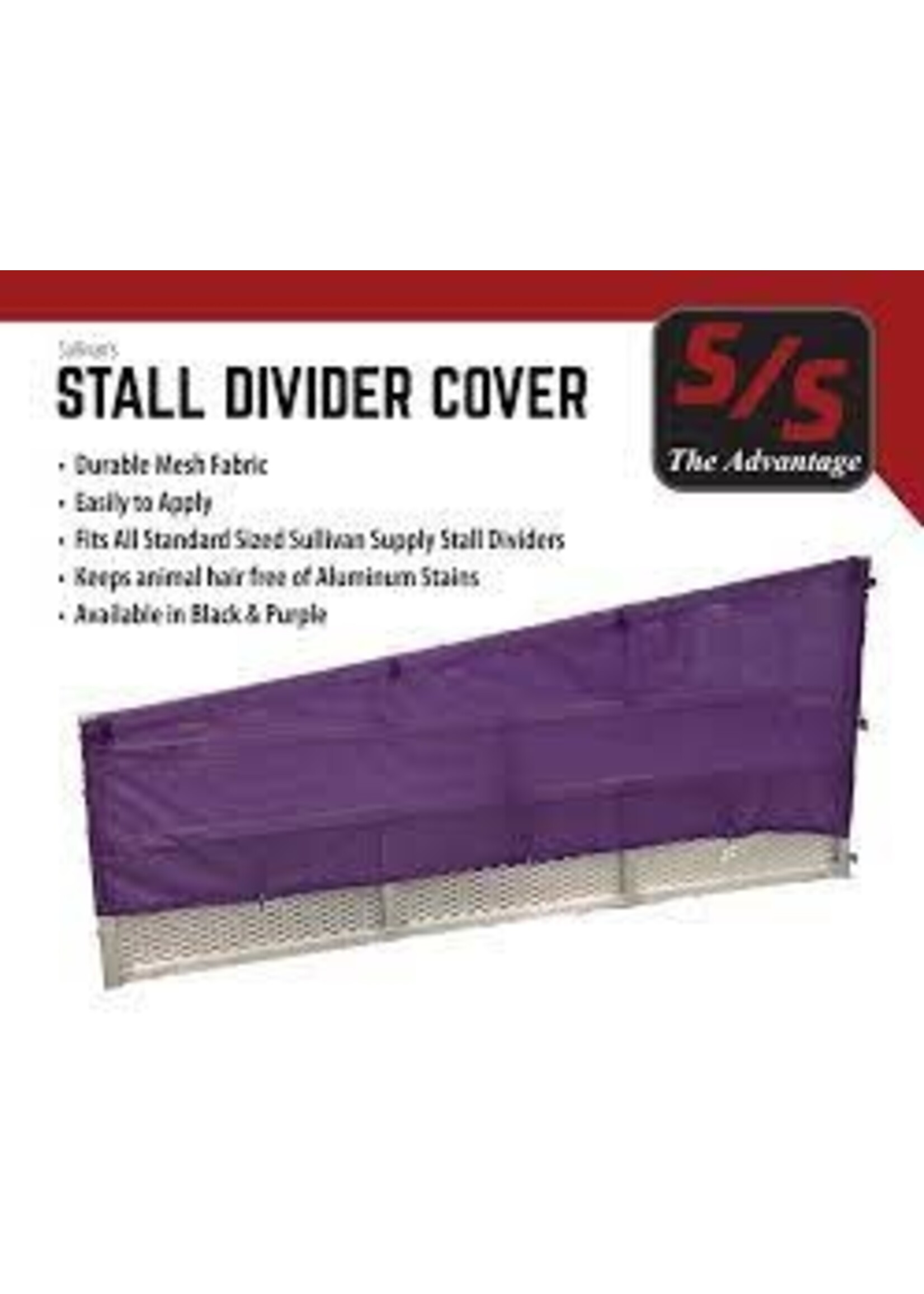 Sullivan Supply Sullivan Supply Stall Divider Cover Black