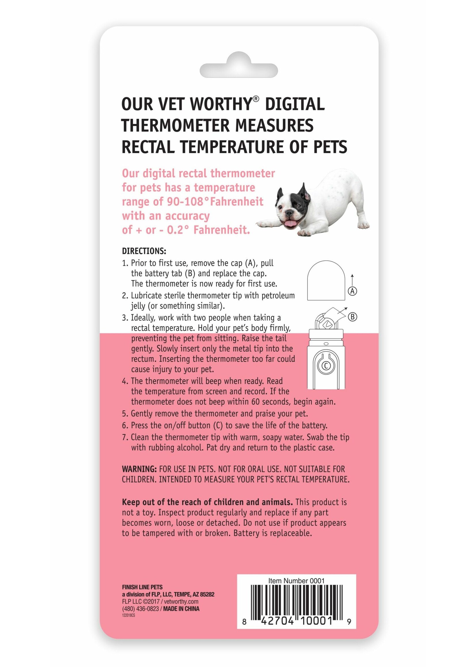 Vet Worthy Vet Worthy Pet Digital Thermometer