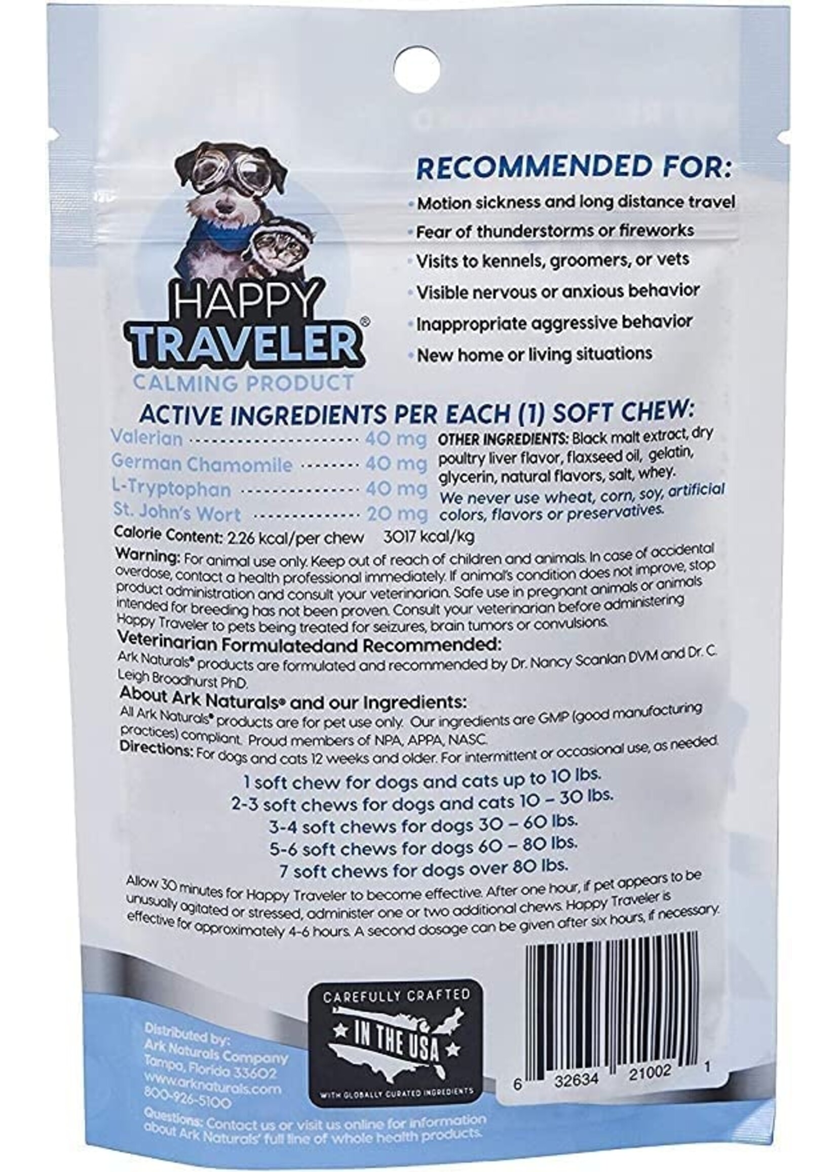Ark Naturals Ark Naturals Happy Traveler Soft Chew 75ct