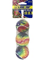 Petsport Petsport Tie Dye Squeak Ball 2.5" 3pack