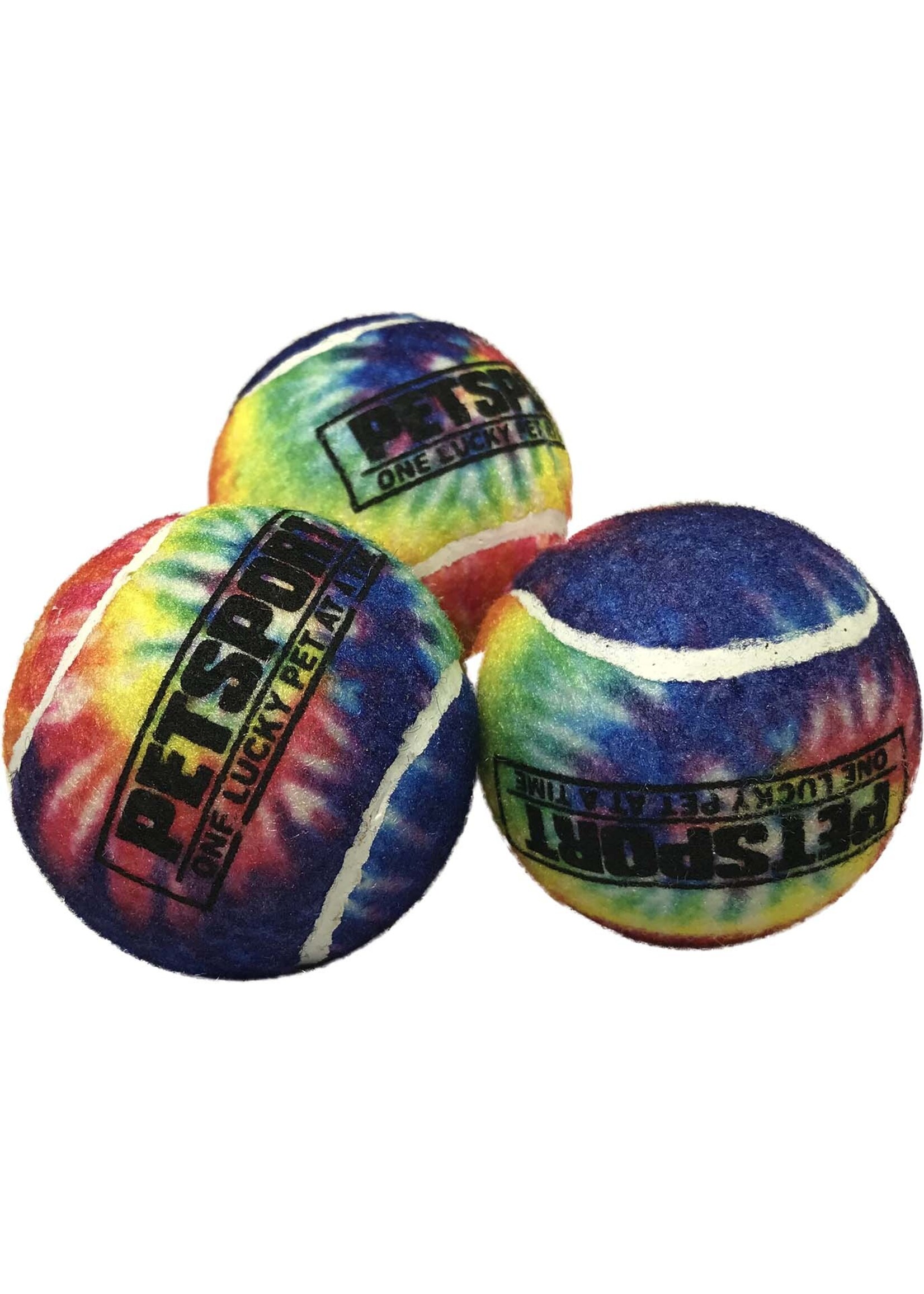 Petsport Petsport Tie Dye Squeak Ball 2.5" 3pack