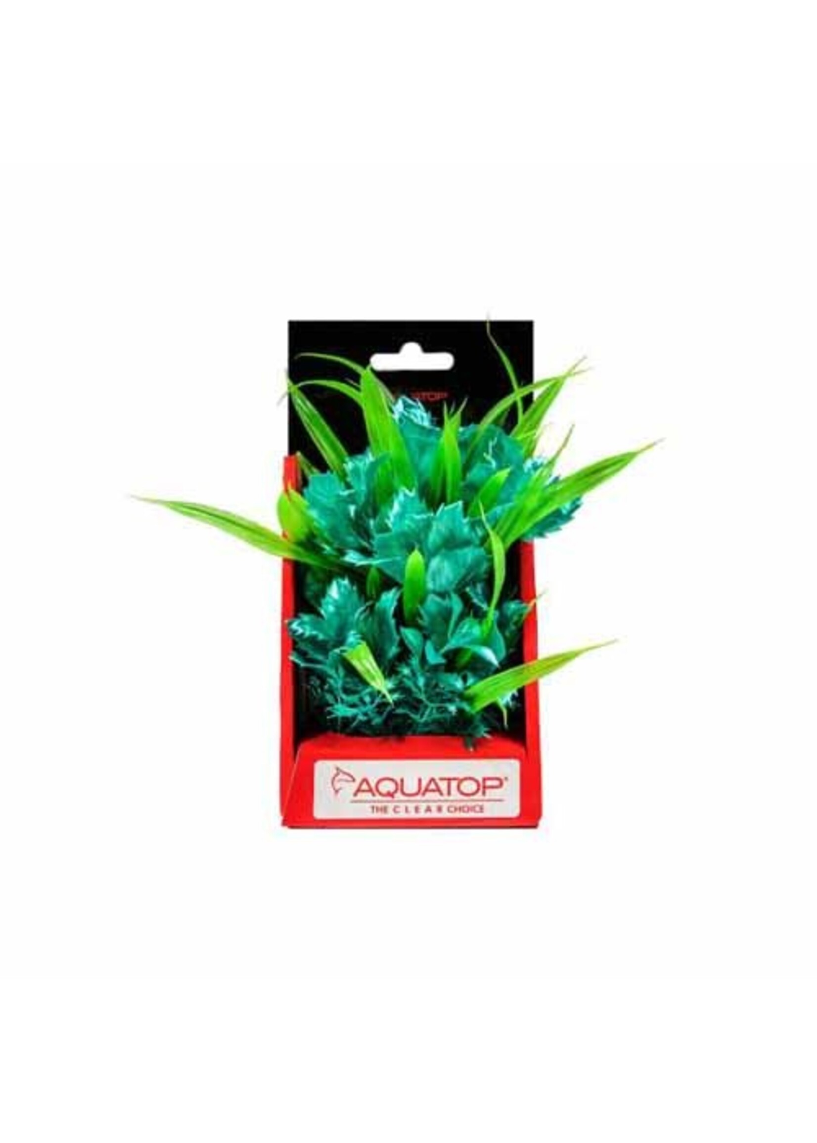 Aquatop Aquatop Boxed Vibrant Passion Turquoise Weighted Base Plant