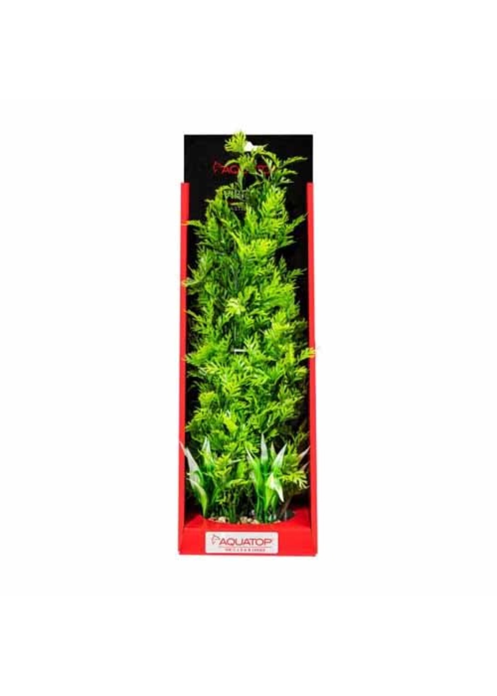 Aquatop Aquatop Boxed Vibrant Wild Green Weighted Base Plant