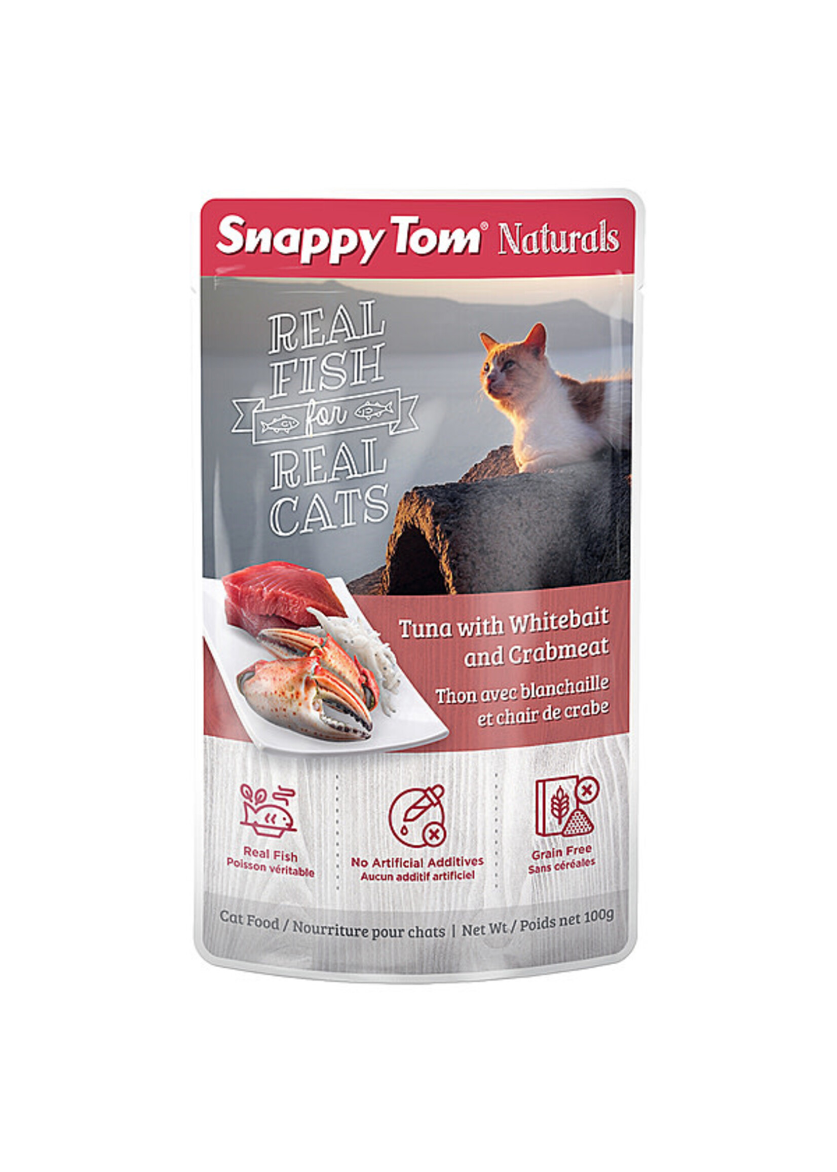 Snappy Tom Snappy Tom Tuna w/ Whitebait & Crab 100gm