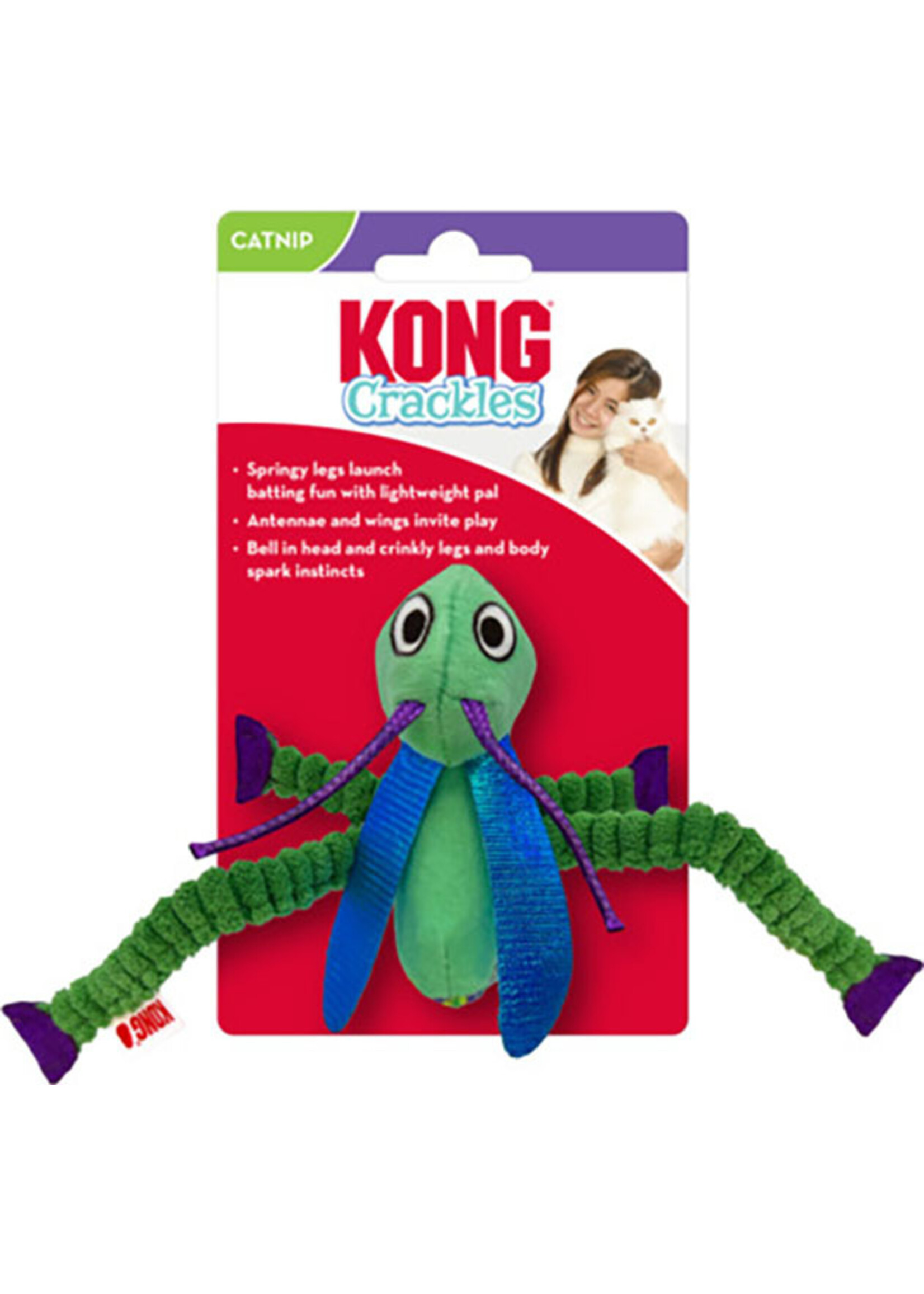 Kong Kong Crackles Grasshopper Cat Toy