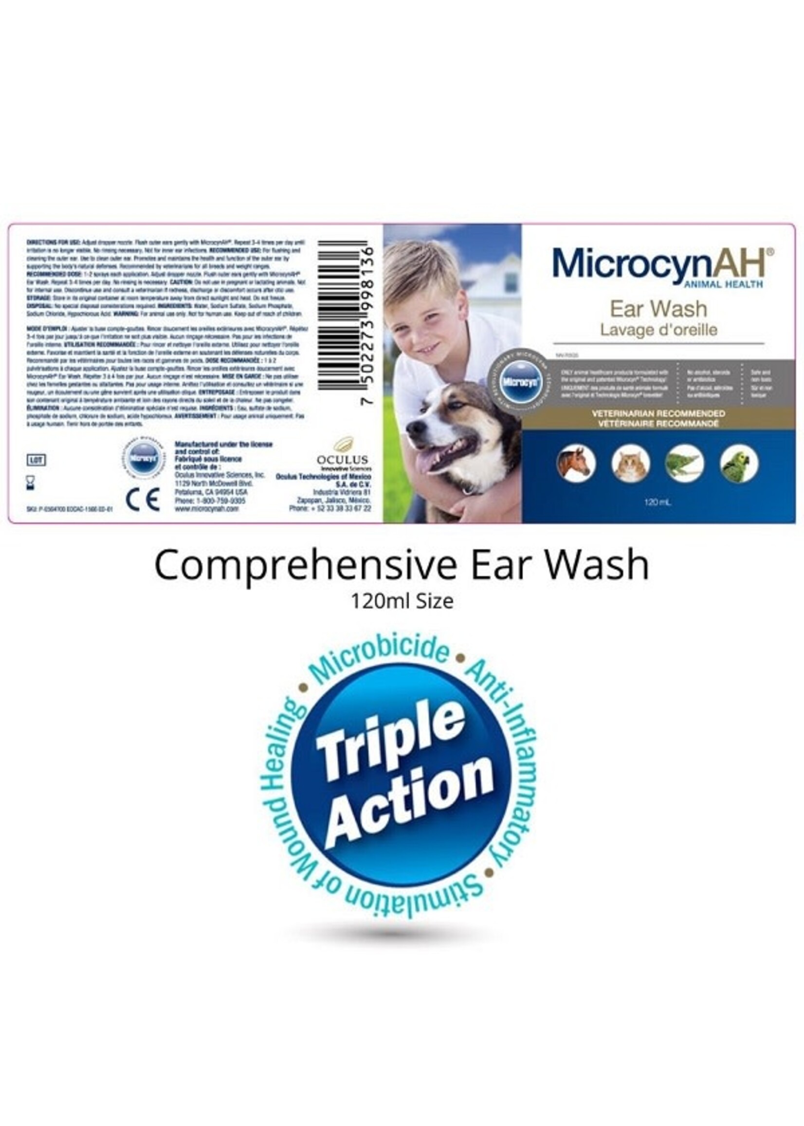 MicrocynAH MicrocynAH Ear Rinse 120ml