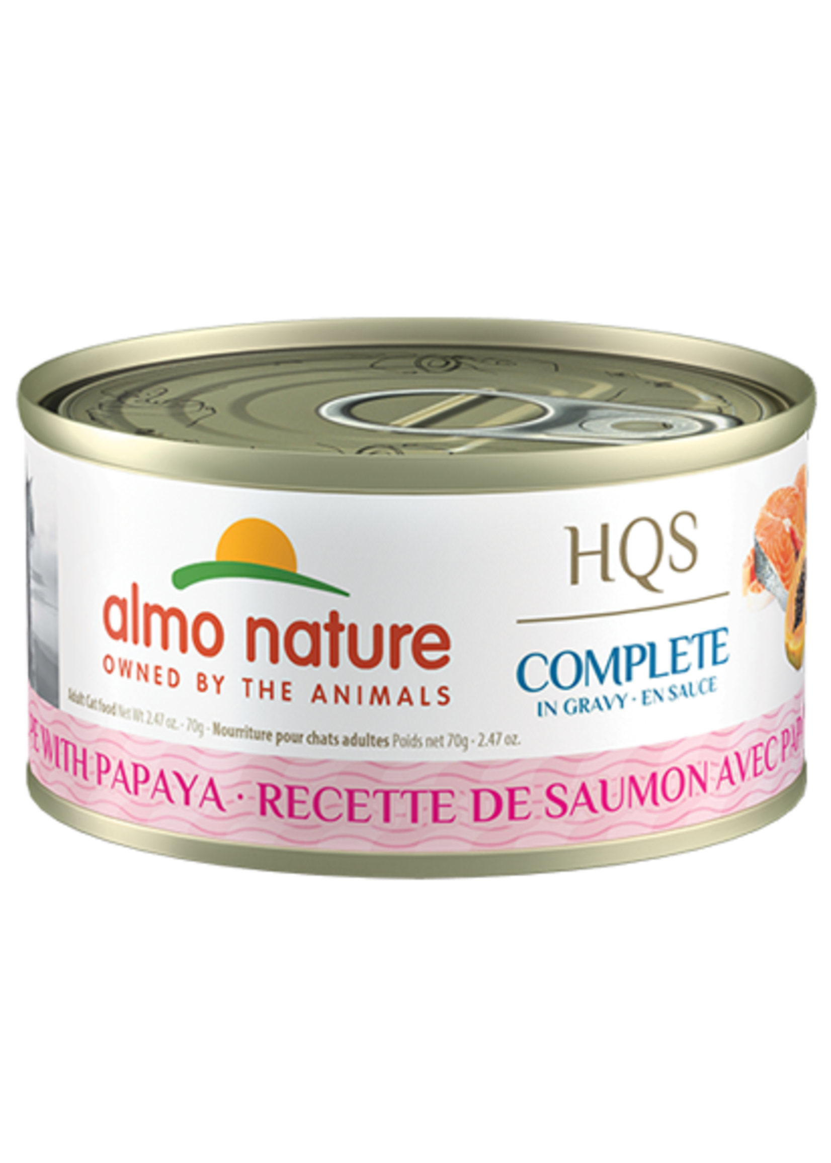 almo Nature Almo Nature Cat HQS Complete Salmon, Papaya in Gravy 70gm