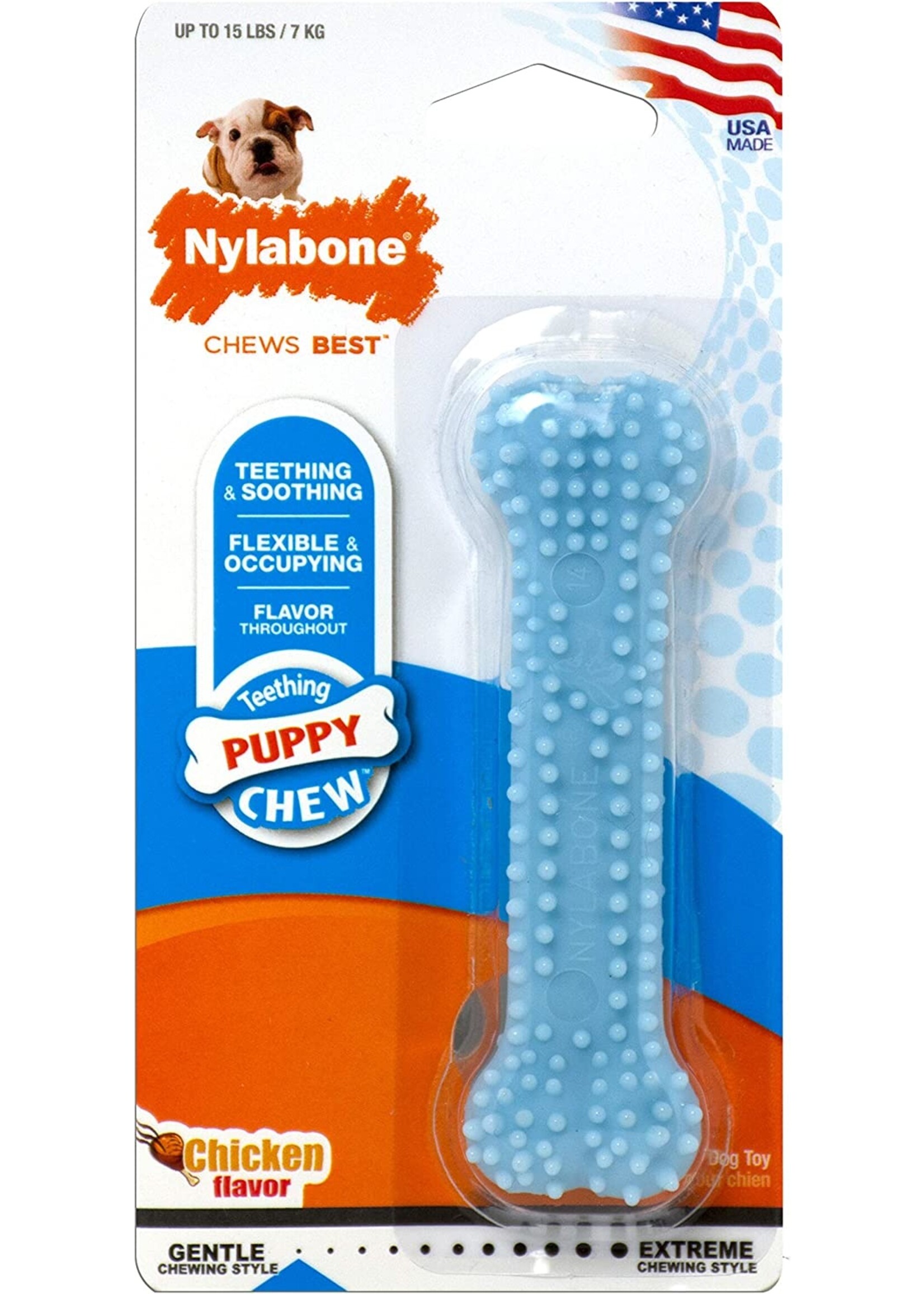 Nylabone Nylabone Chew Dental Blue Petite Puppy