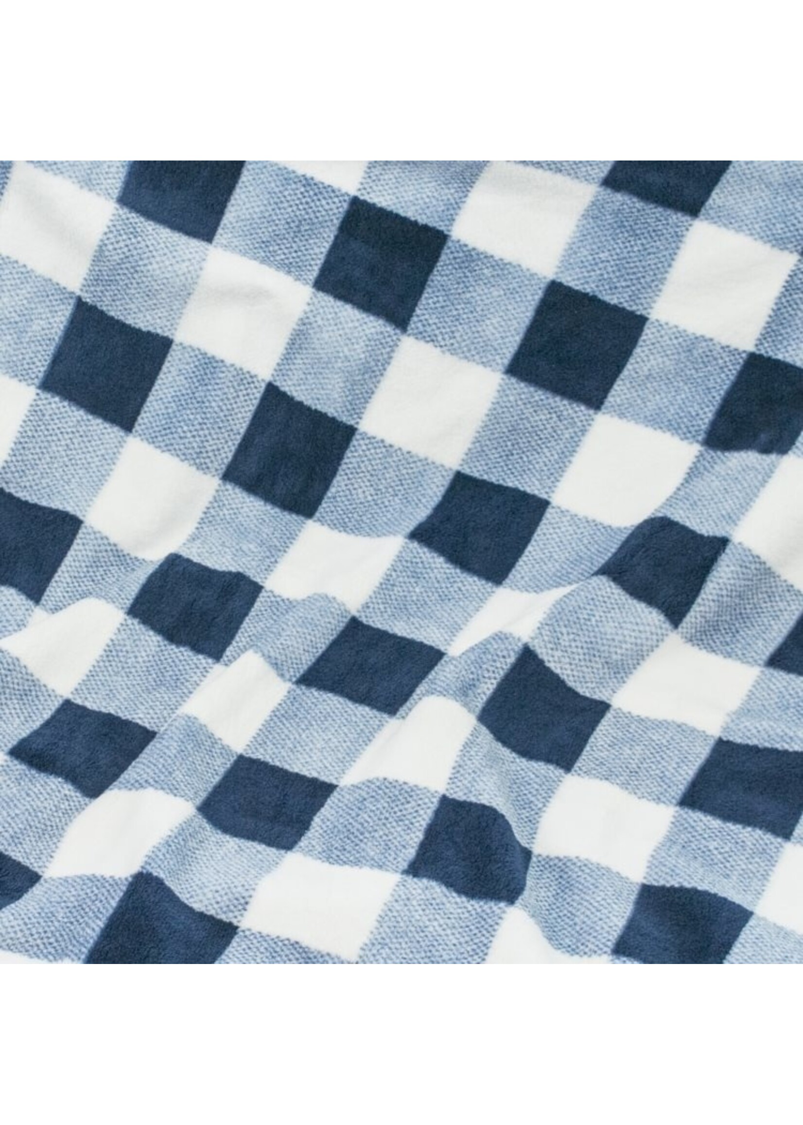 Tall Tails Tall Tails Fleece Blanket Navy Plaid 30 x 40"