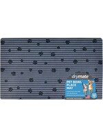 Drymate Drymate Cat Litter Mat Grey Stripe Black Paw 28 x 36"