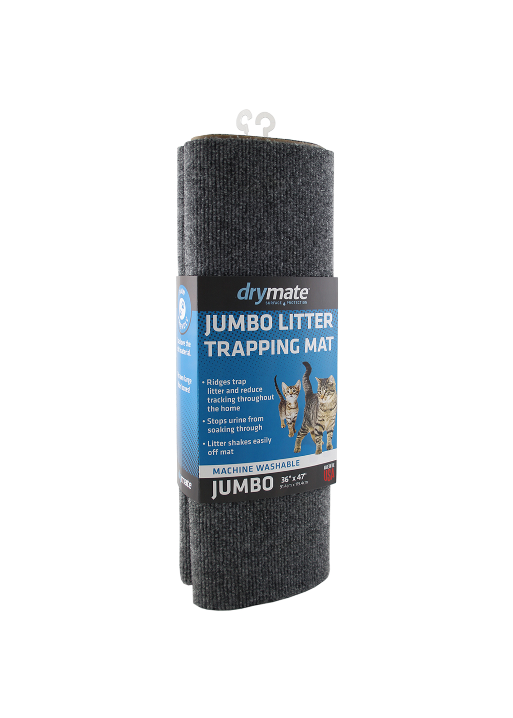Drymate Drymate Cat Litter Trapping Mat Charcoal Jumbo 36 x 47"