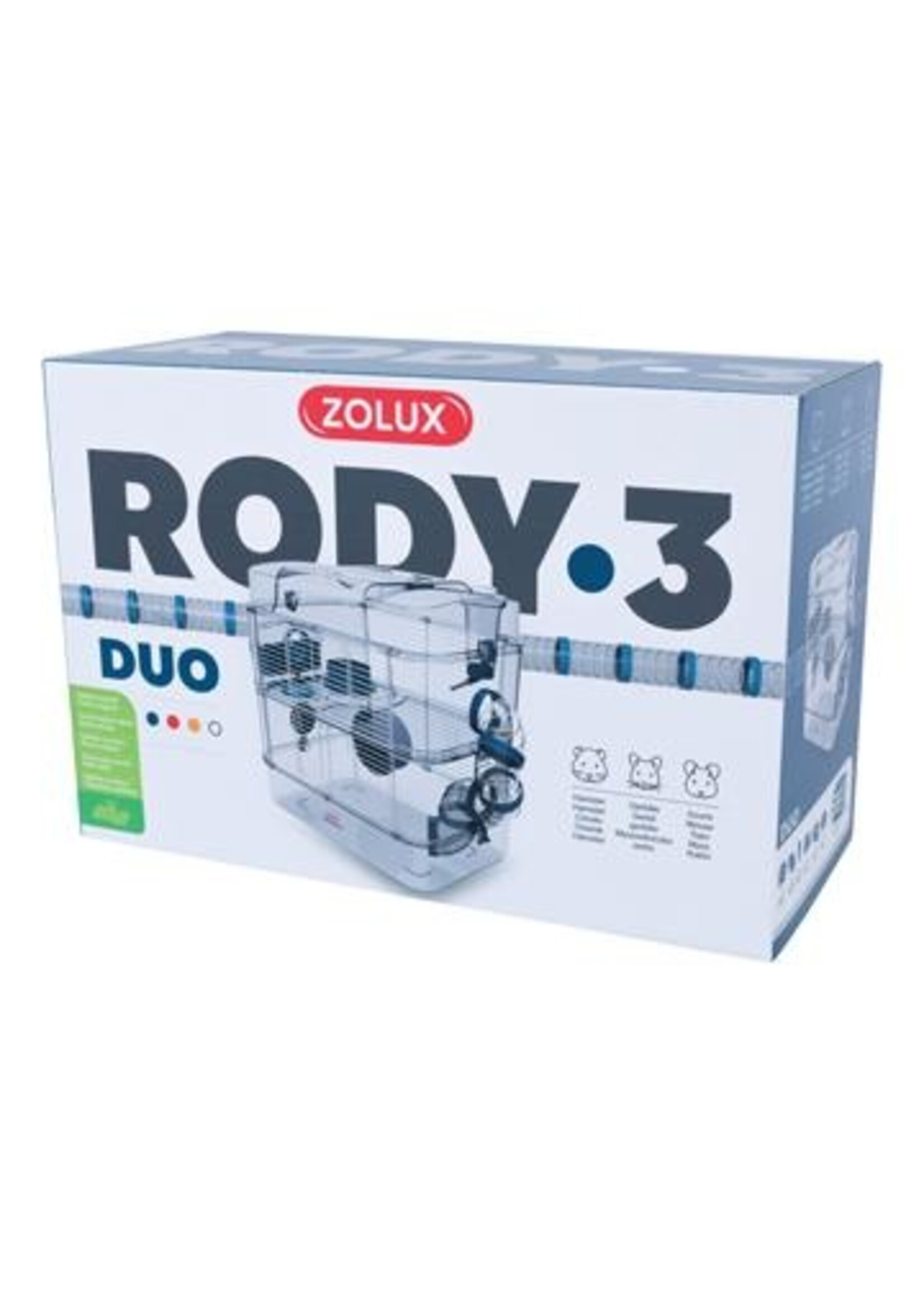 Zolux Zolux Rody3 Duo Hamster Cage 2 Story 41 x 27 x 40.5cm