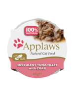 Applaws Applaws Cat Pots Tuna Fillet & Crab Recipe in Broth 60g x 10 case