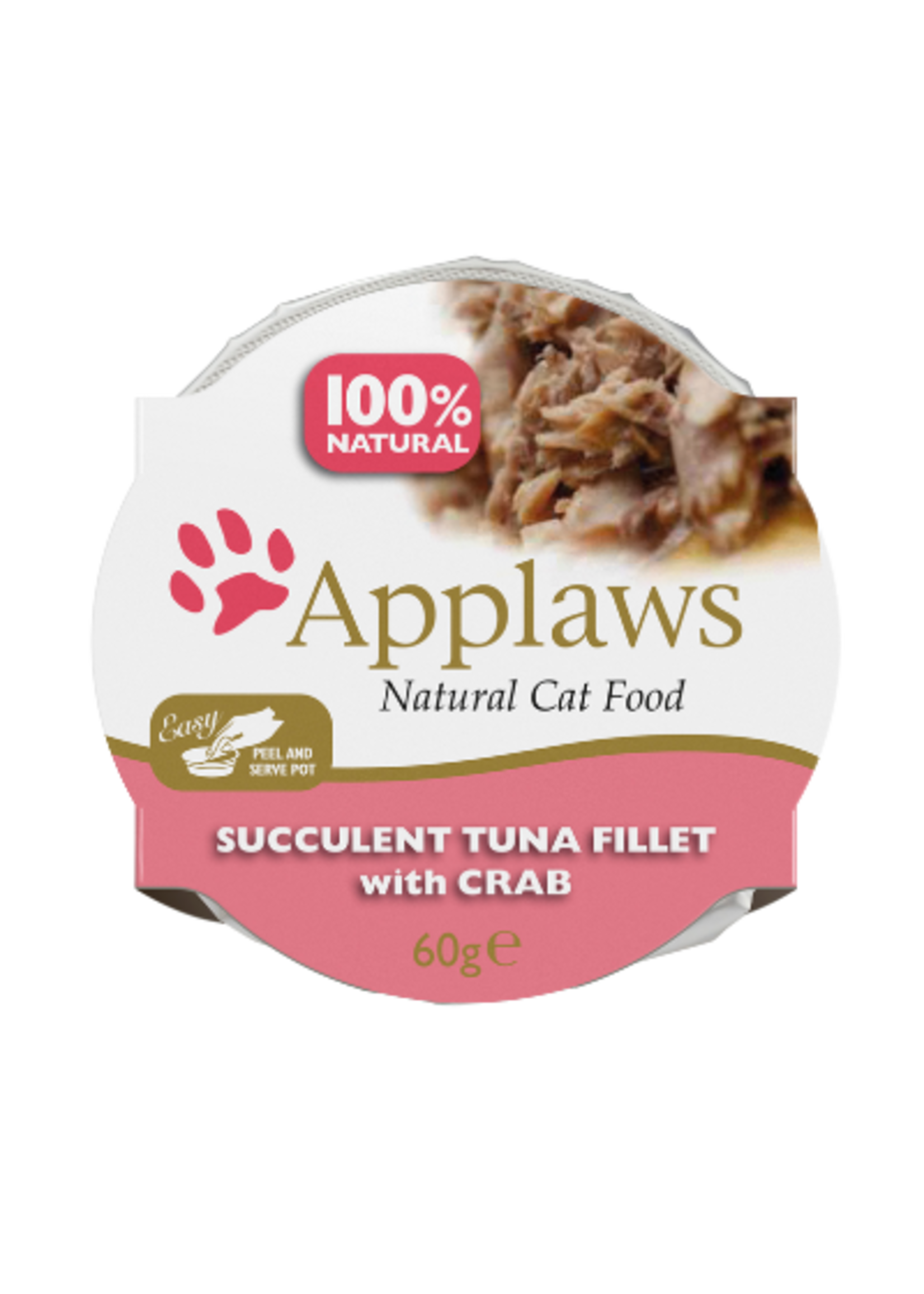 Applaws Applaws Cat Pots Tuna Fillet w/ Crab in Broth 60g single