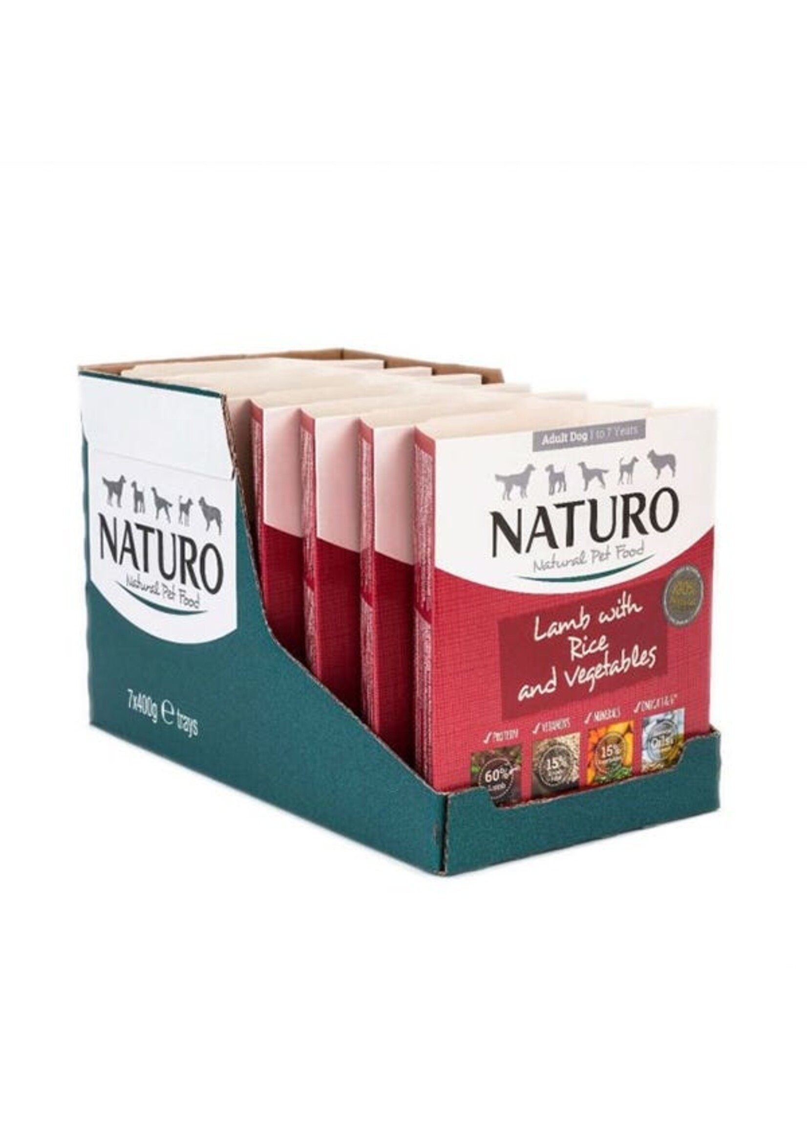 Naturo Naturo Dog Adult Lamb & Rice w/ Vegetables 400g