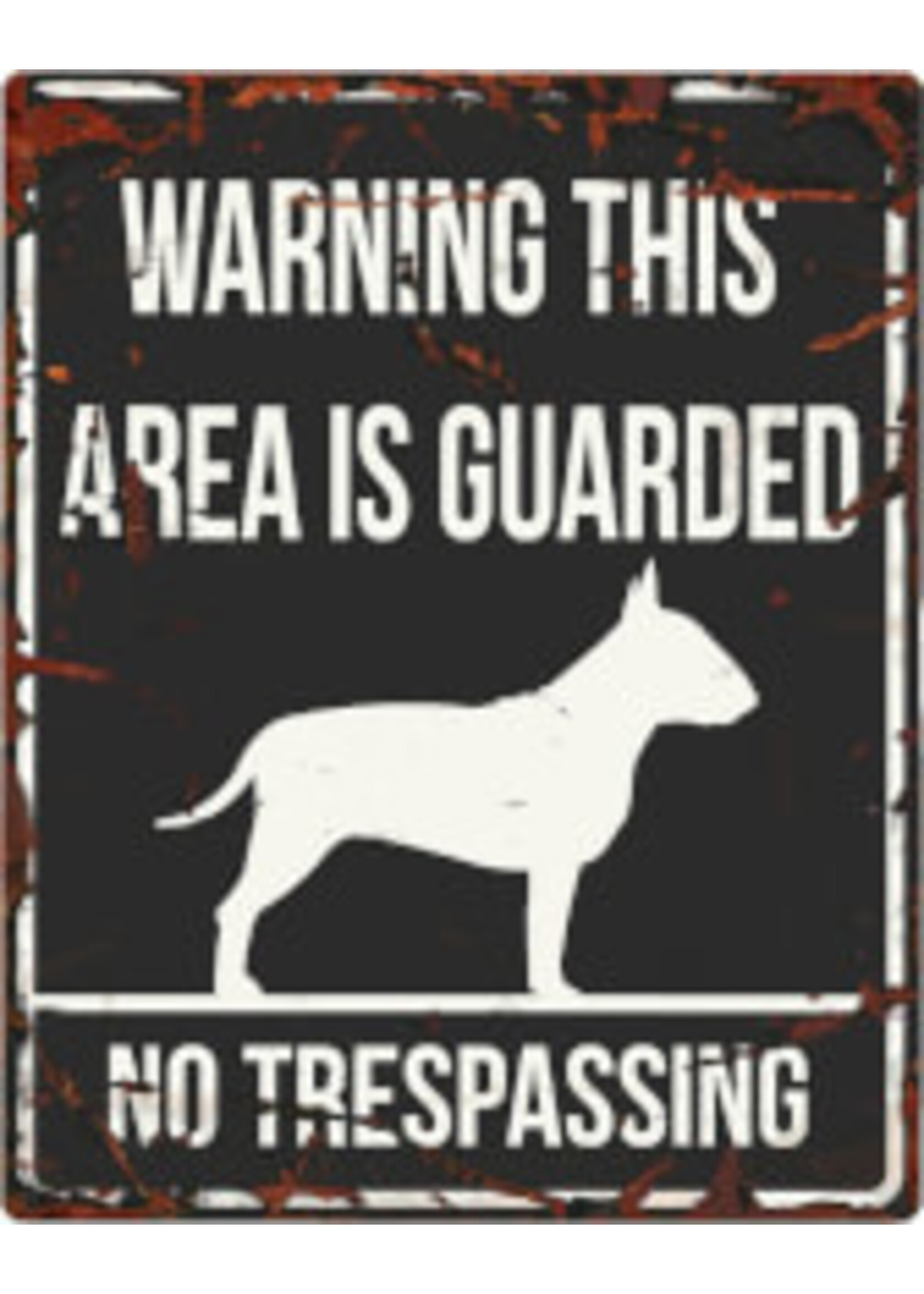 D&D Home Collection Warning Sign Square