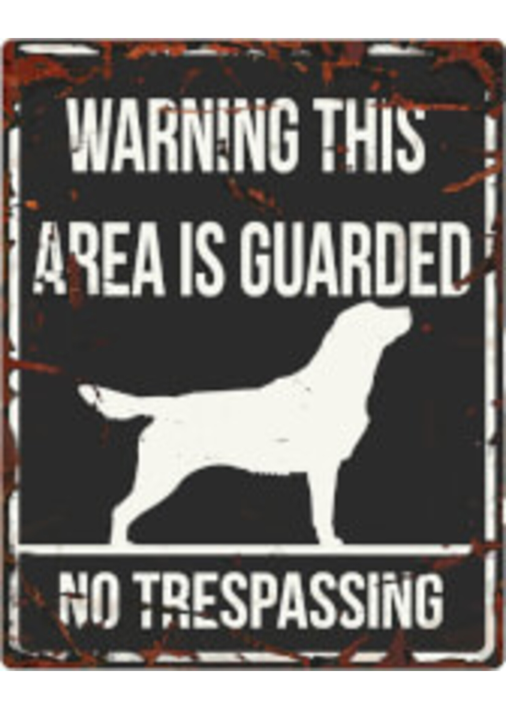 D&D Home Collection Warning Sign Square