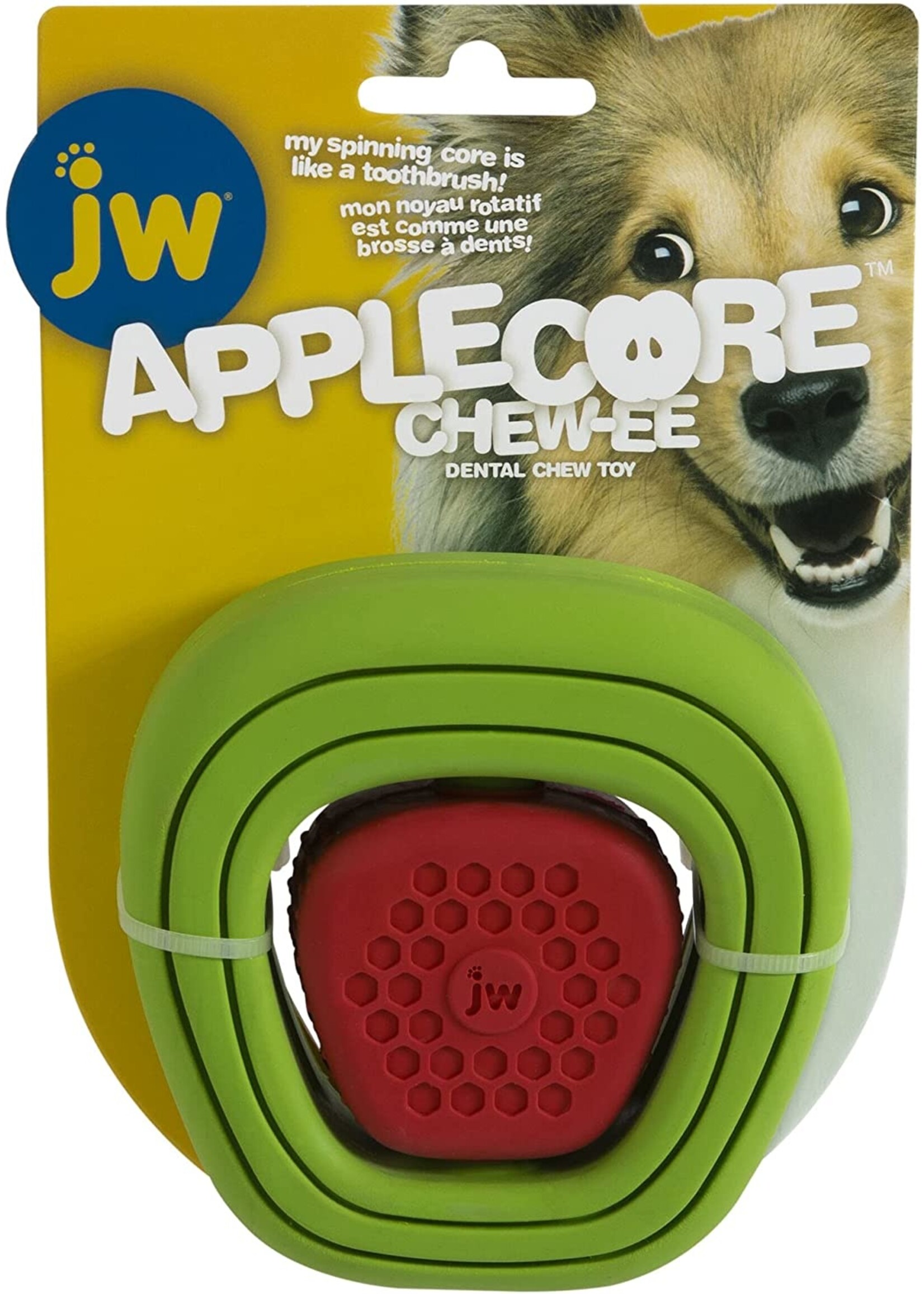 JW Pet company JW Pet Apple Core Chew-Ee Dental Toy