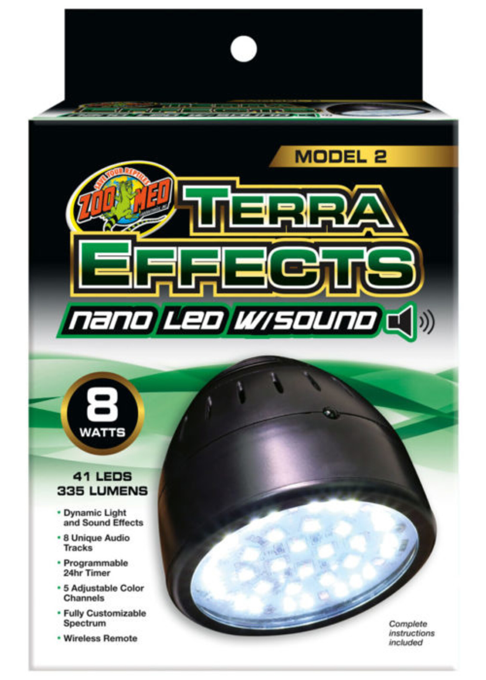 Zoo Med Zoo Med Terra Effects Nano LED w/Sound Model 2 8WATTS