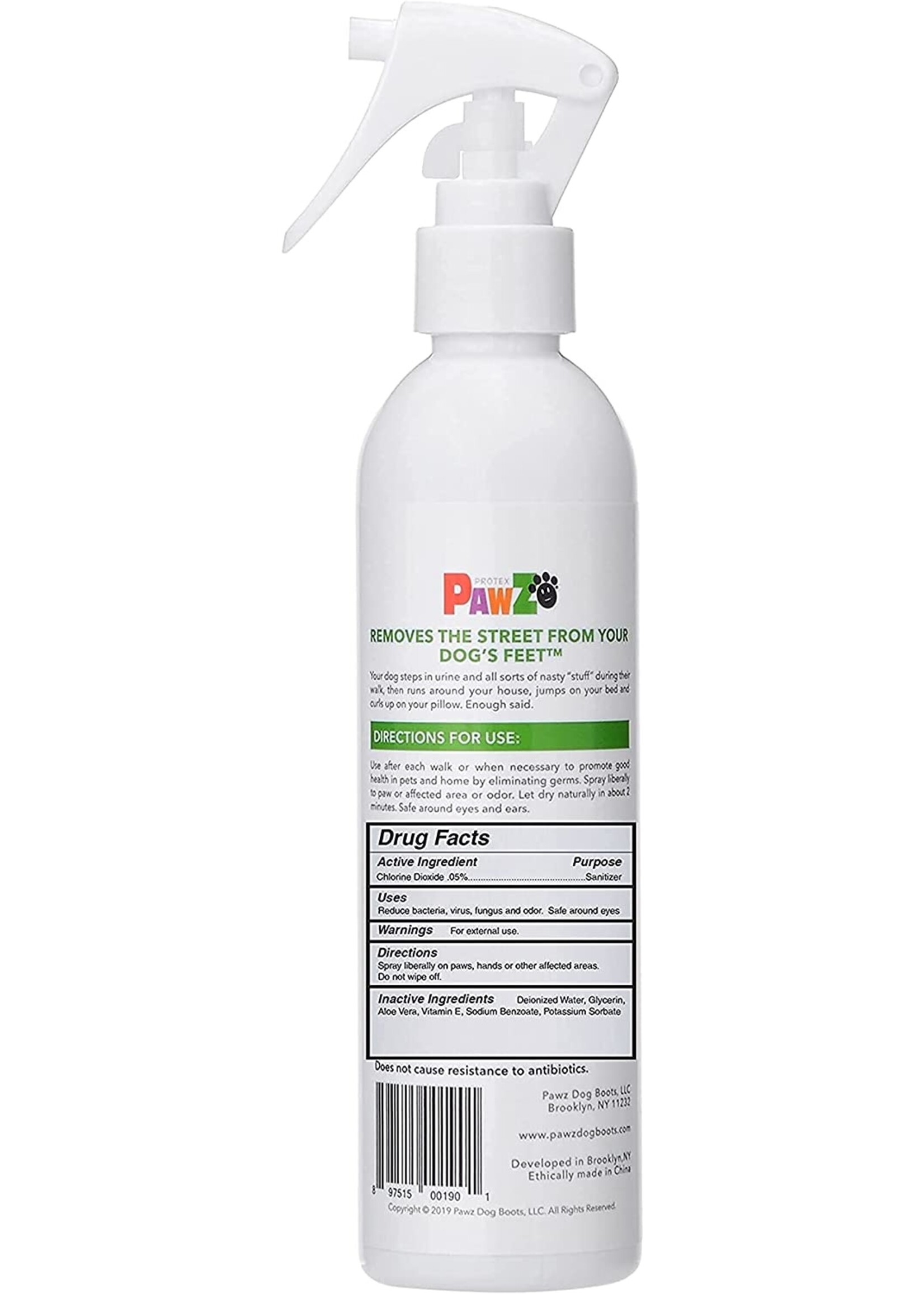Pawz Pawz Paw Sanitizing Spray 8oz