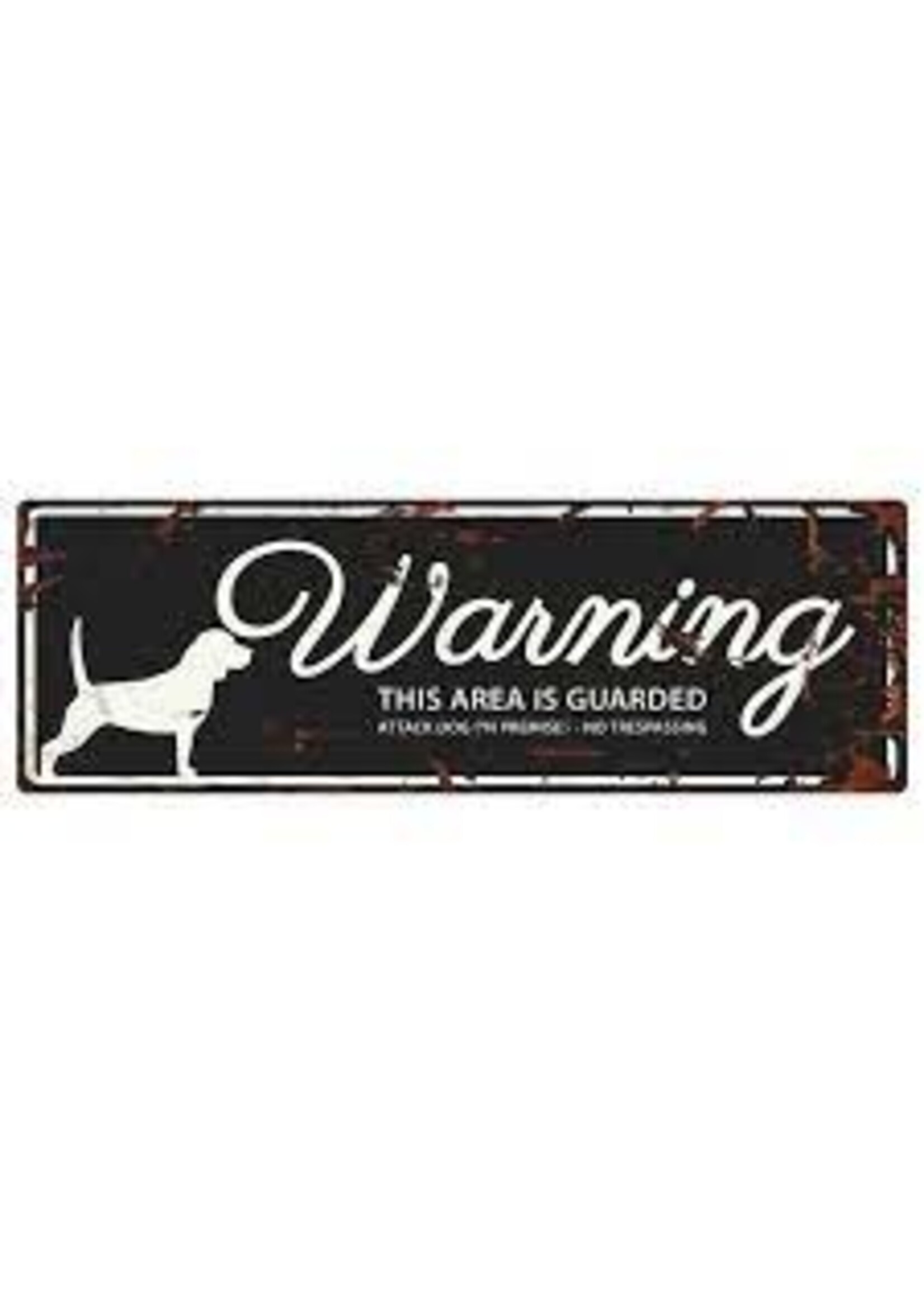 D&D Home Collection Warning Sign Rectangle