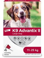 Bayer Advantix K9 Advantix II 4 Dose 2.5ml Large Dog 11 - 25kg