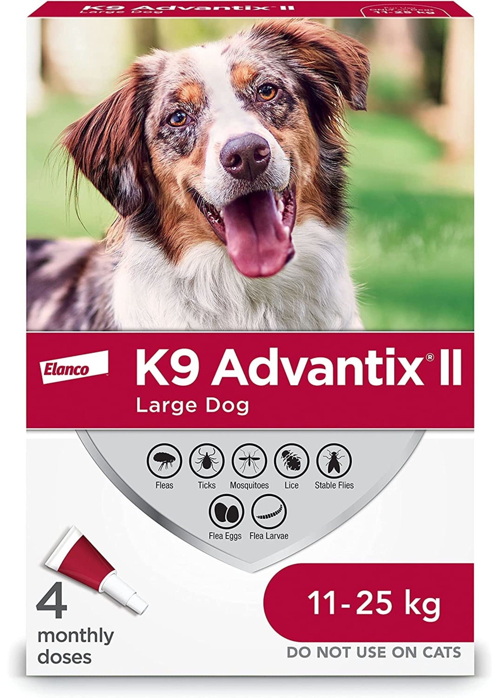 Bayer Advantix K9 Advantix II 4 Dose 2.5ml Large Dog 11 - 25kg