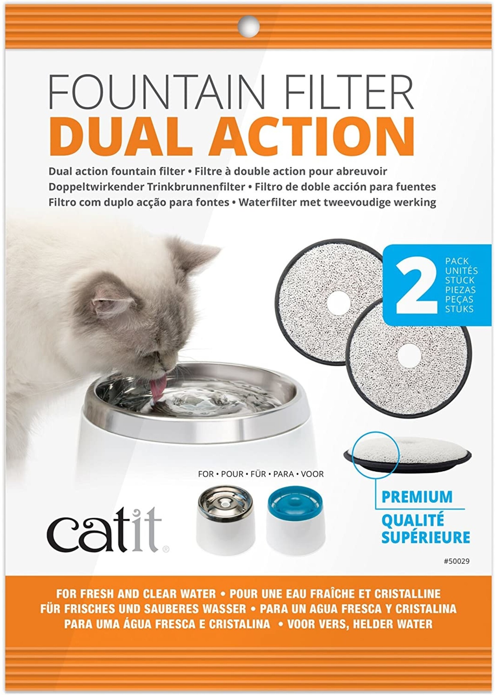 Catit Catit Fountain Dual Action 2pack