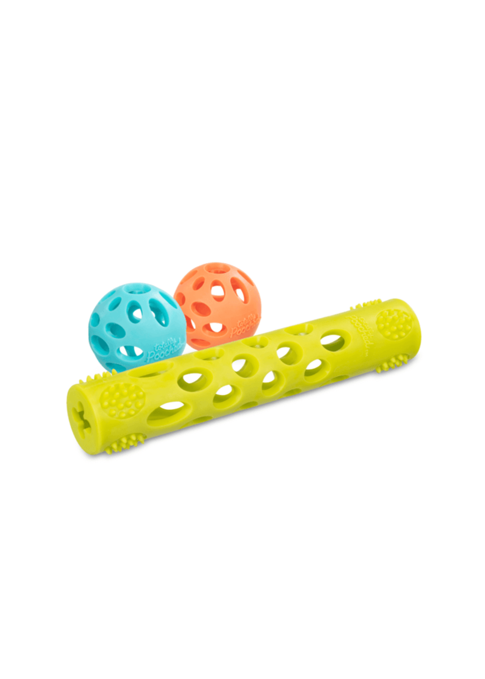 Totally Pooched Totally Pooched Huff'n Puff 3pc Two Ball & Stick Set