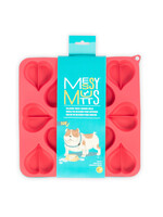 Messy Mutts Messy Mutts 2 Pack Silicone Bake & Freeze Treat Making Mold 12 x 1oz Heart