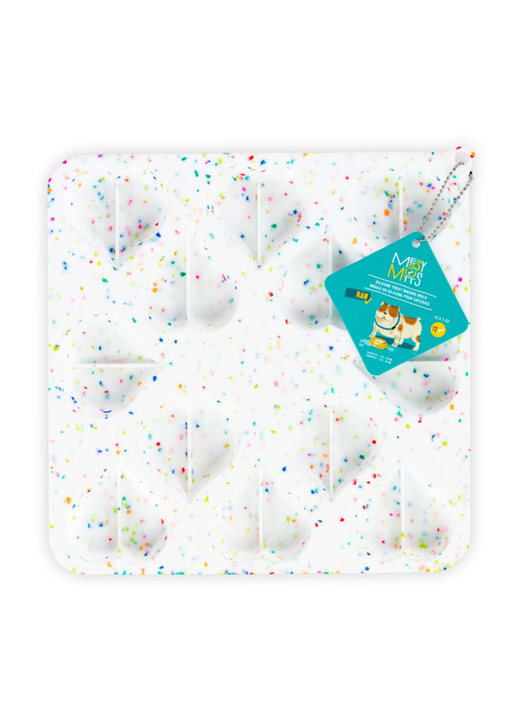 Messy Mutts Messy Mutts Silicone Bake & Freeze Treat Making Mold Heart Shaped