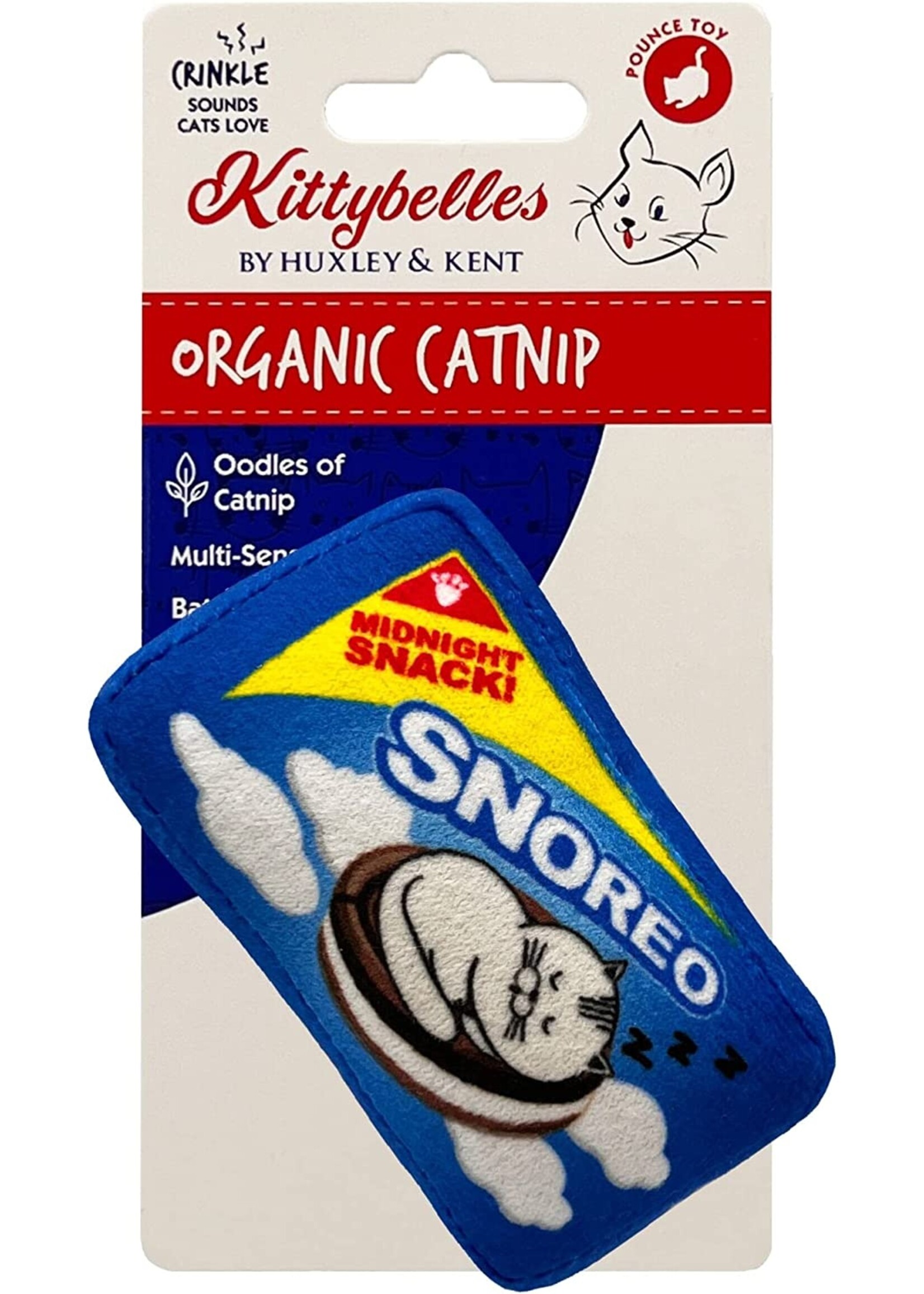 Huxley & Kent Kittybelles Plush Snoreo Organic Catnip Toy