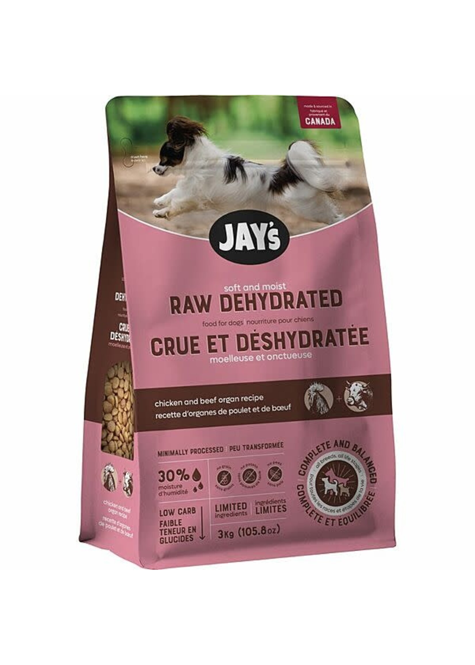 Jay's Jay's Soft & Moist Raw Dehyrated Chicken & Beef Organ