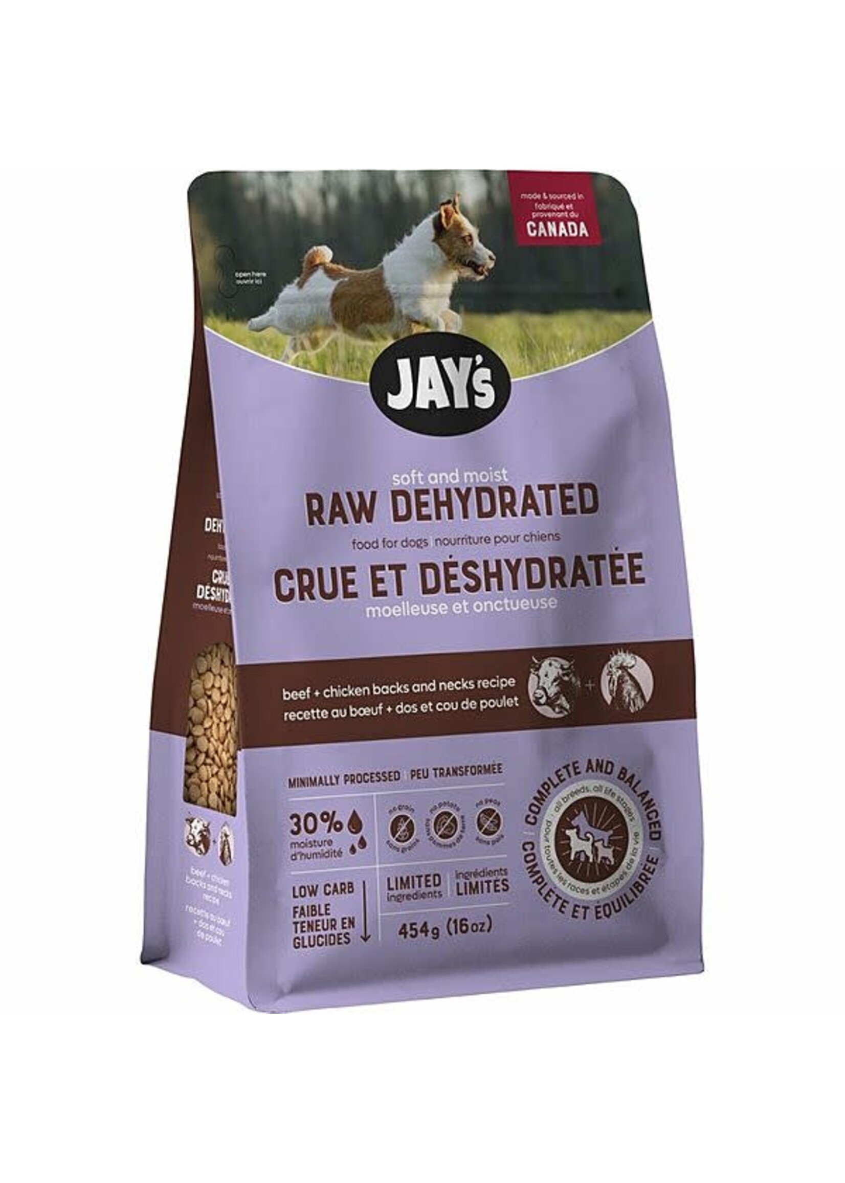 Jay's Jay's Soft & Moist Raw Dehyrated Beef & Chicken Back/Neck
