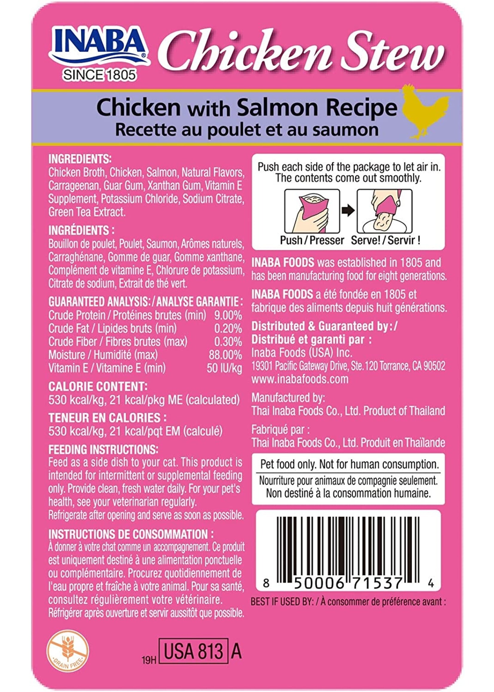 Inaba Inaba Chicken Stew Chicken w/ Salmon 1.4oz