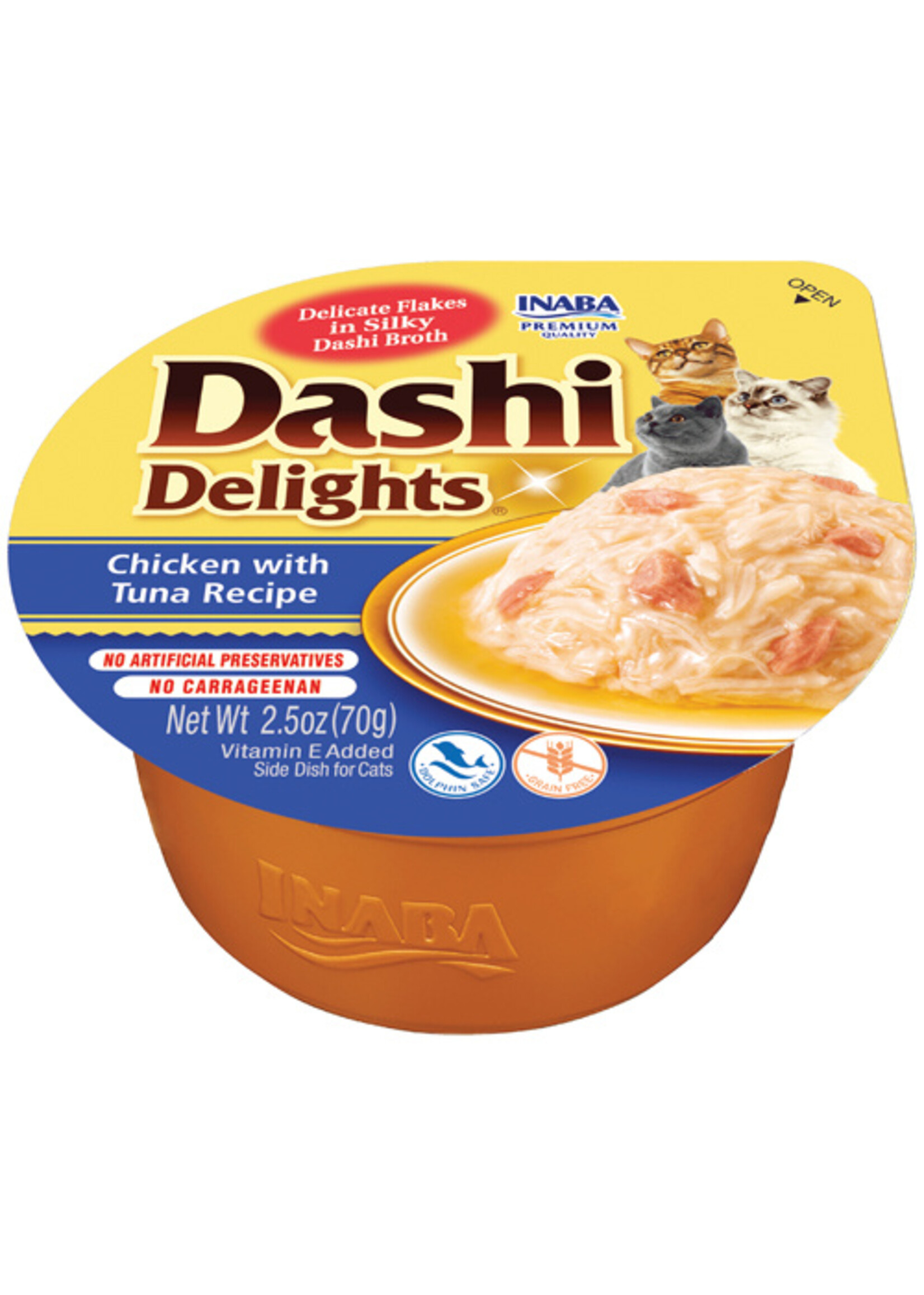 Inaba Inaba Dashi Delights Chicken w/ Tuna 2.5oz x 6 pack