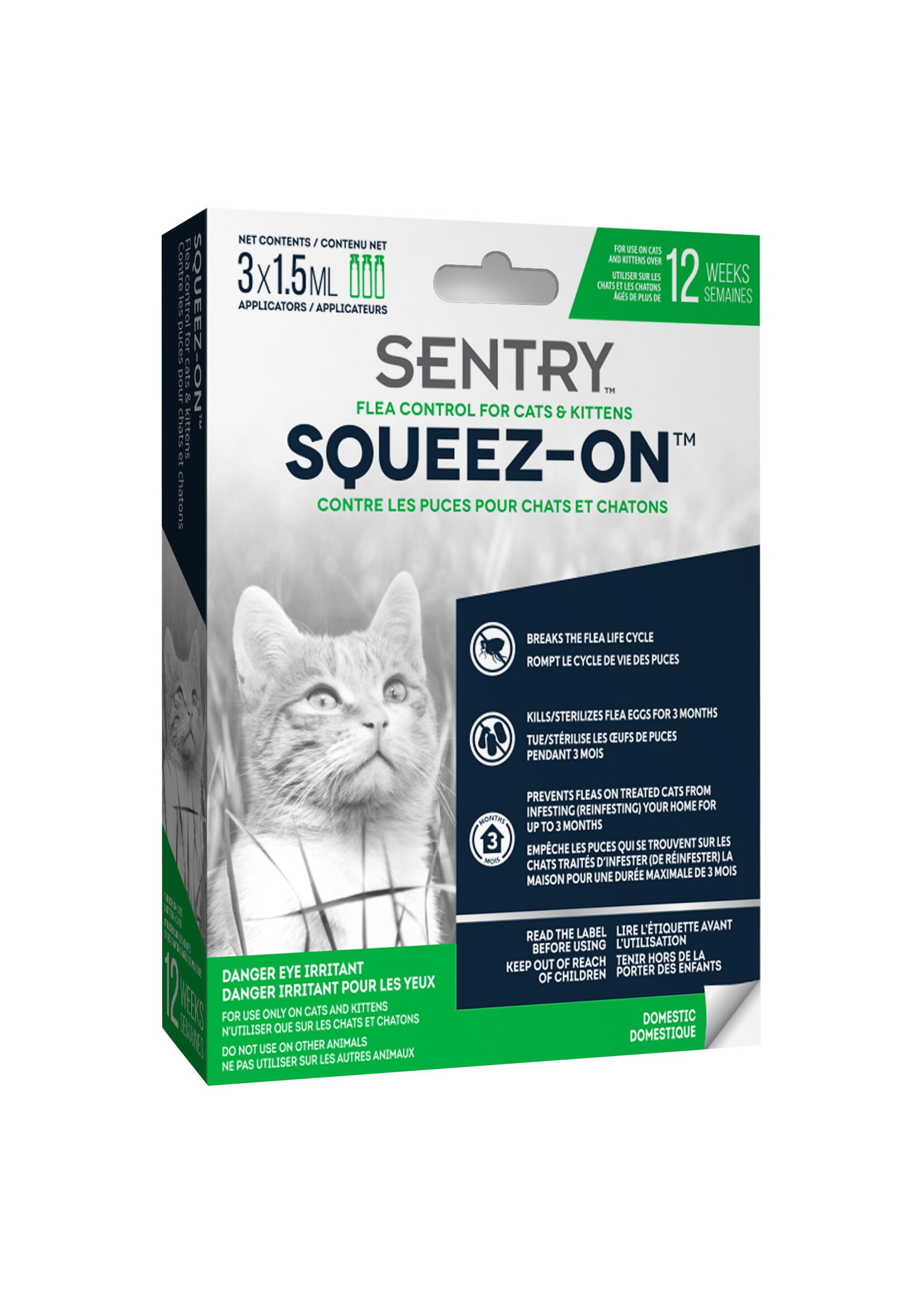 Sentry Sentry Squeez-On Flea Control for Cats & Kittens