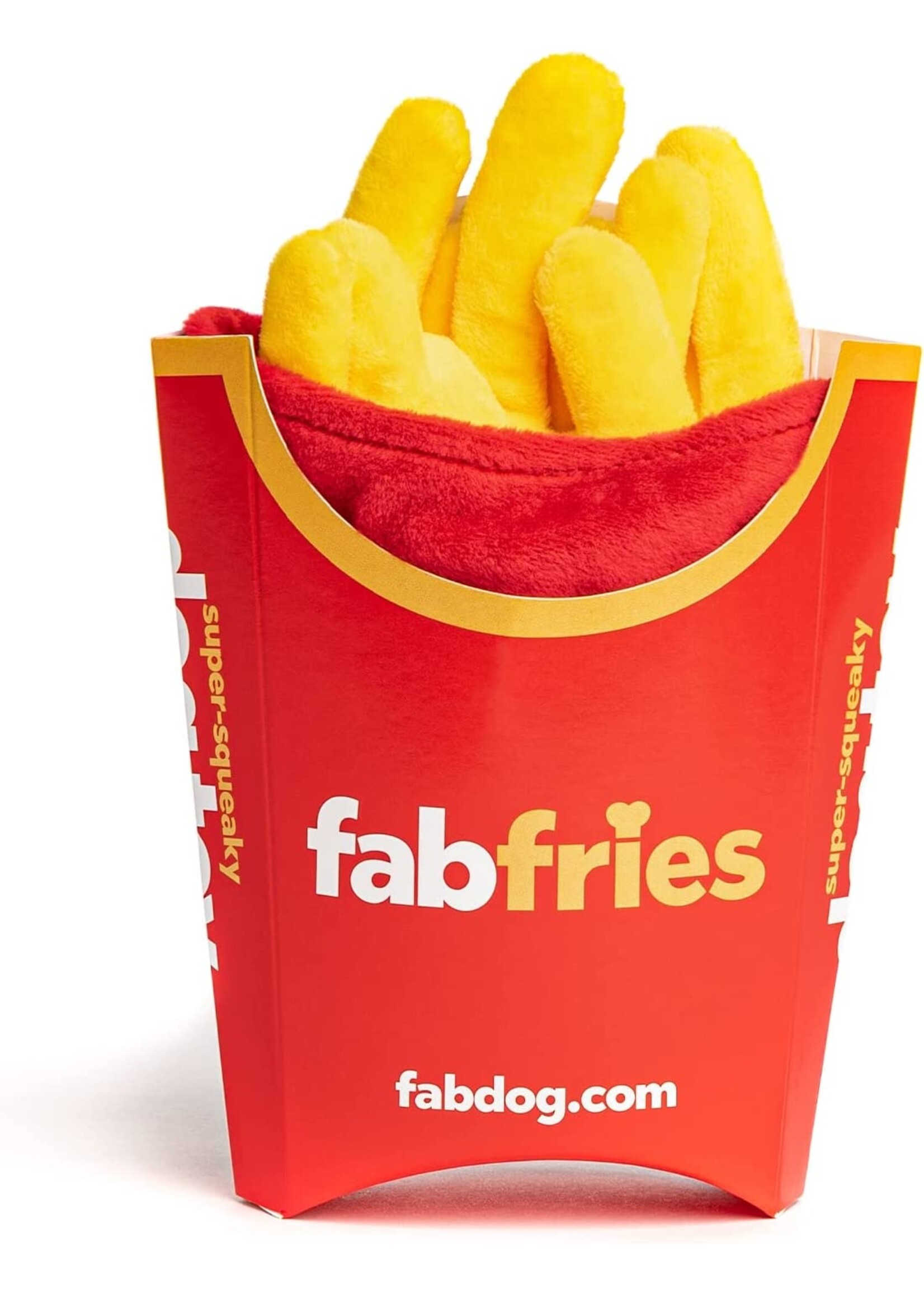 Fabdog Fabdog Foodies French Fries Super-Squeaker Toy